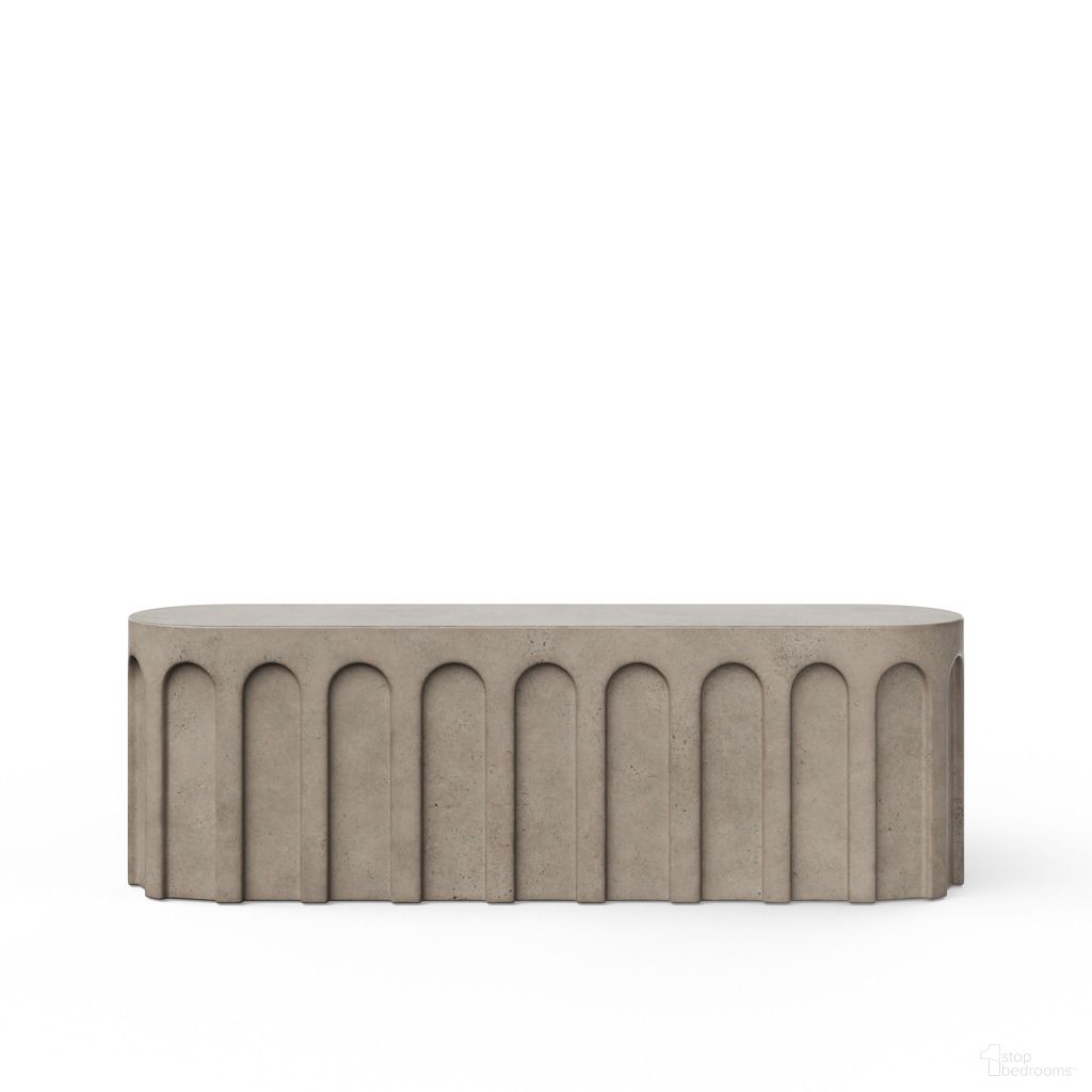 The appearance of Mixx Atlas Bench In Dark Grey designed by Urbia in the modern / contemporary interior design. This dark grey piece of furniture was selected by 1StopBedrooms from Mixx Collection to add a touch of cosiness and style into your home. Sku: VGS-ATLAS-BENCH-55. Material: Glass Fiber Reinforced Concrete.