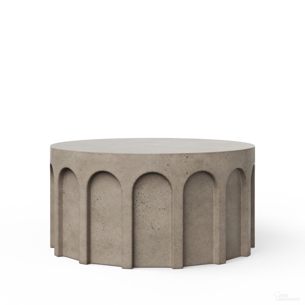 The appearance of Mixx Atlas Round Coffee Table In Dark Grey designed by Urbia in the modern / contemporary interior design. This dark grey piece of furniture was selected by 1StopBedrooms from Mixx Collection to add a touch of cosiness and style into your home. Sku: VGS-ATLAS-CT. Material: Glass Fiber Reinforced Concrete.