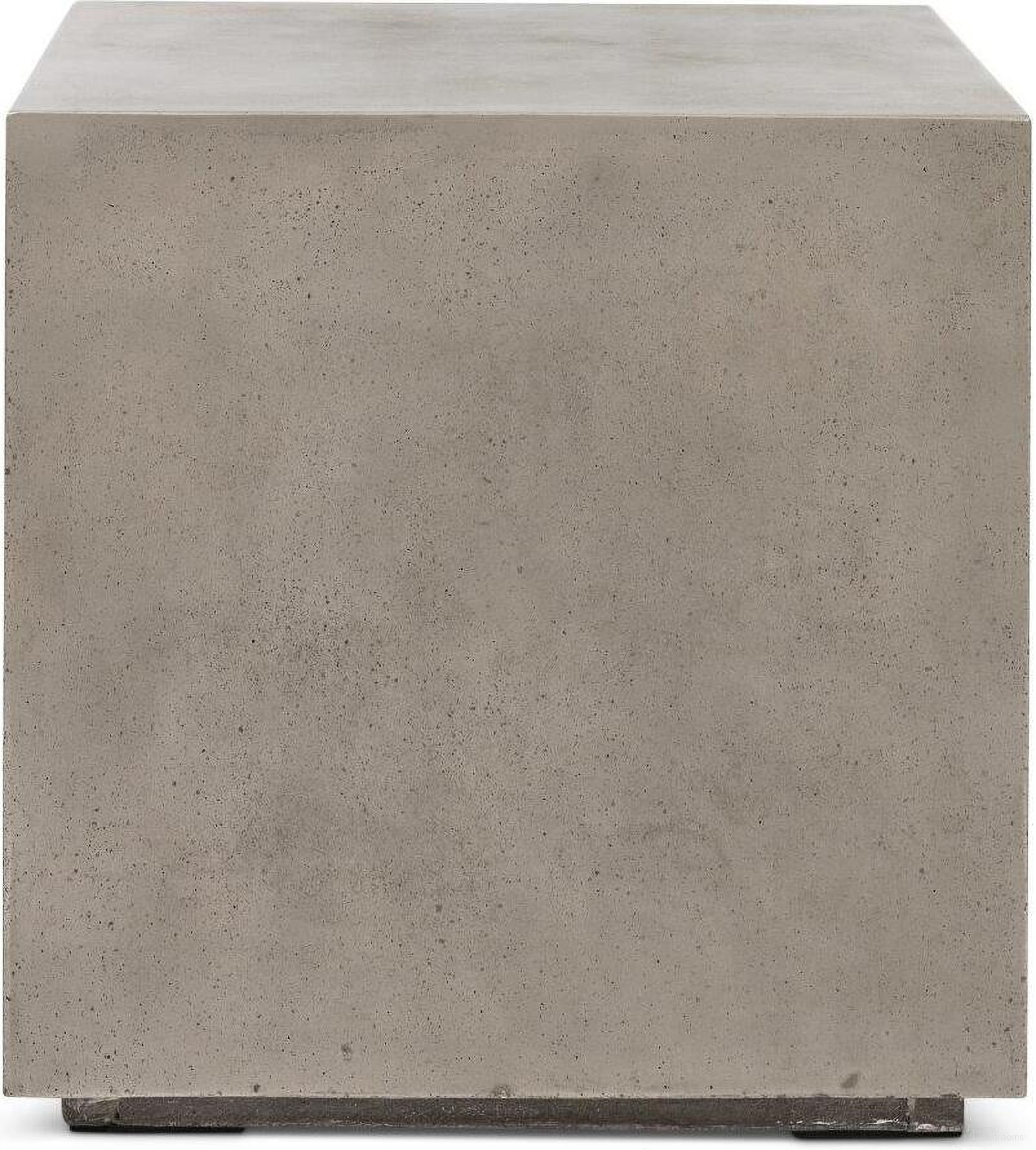 The appearance of Mixx Bloc End Table In Dark Grey designed by Urbia in the modern / contemporary interior design. This dark grey piece of furniture  was selected by 1StopBedrooms from Mixx Collection to add a touch of cosiness and style into your home. Sku: VGS-BLOC-ET. Material: Glass Fiber Reinforced Concrete.