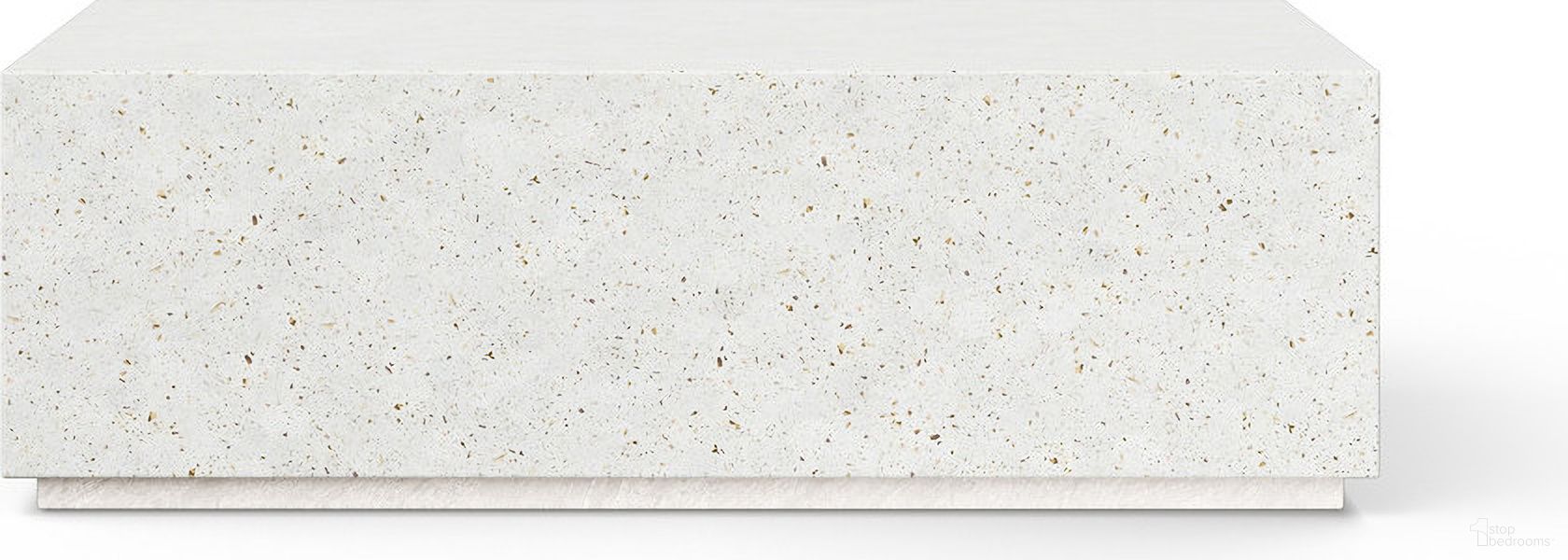 The appearance of Mixx Bloc Rectangular Coffee Table In Ivory Terrazzo designed by Urbia in the modern / contemporary interior design. This ivory terrazzo piece of furniture was selected by 1StopBedrooms from Mixx Collection to add a touch of cosiness and style into your home. Sku: VGS-BLOC-REC-CT-IVTZ1. Material: Glass Fiber Reinforced Concrete.