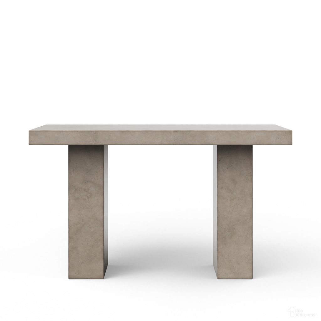 The appearance of Mixx Elcor 70.75 Inch Bar Height Dining Table In Dark Grey designed by Urbia in the modern / contemporary interior design. This dark grey piece of furniture  was selected by 1StopBedrooms from Mixx Collection to add a touch of cosiness and style into your home. Sku: VGS-ELCOR-6-BAR. Table Base Style: Double Pedestal. Table Top Shape: Rectangular. Size: 36" x 71". Material: Glass Fiber Reinforced Concrete.