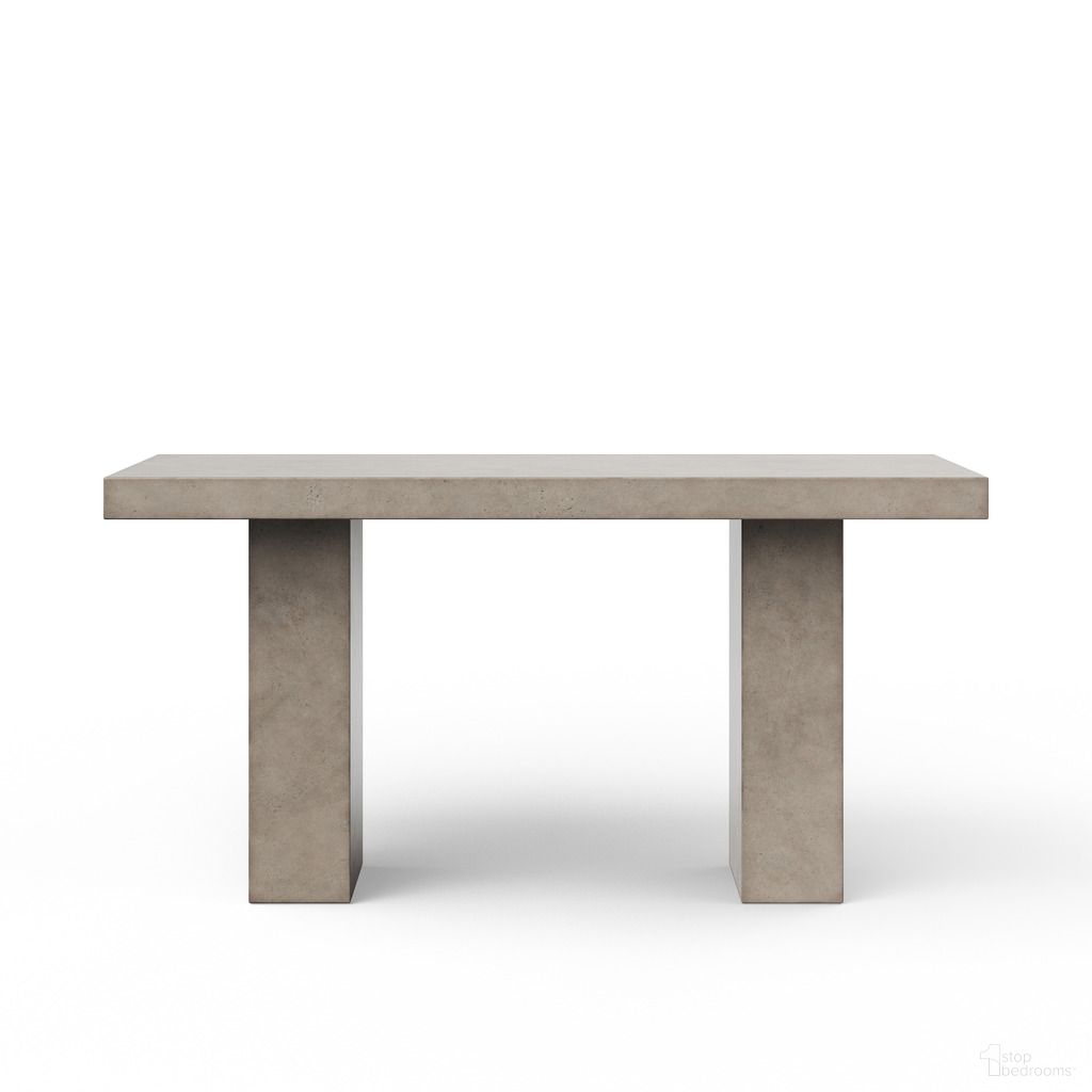 The appearance of Mixx Elcor 82.75 Inch Bar Height Dining Table In Dark Grey designed by Urbia in the modern / contemporary interior design. This dark grey piece of furniture was selected by 1StopBedrooms from Mixx Collection to add a touch of cosiness and style into your home. Sku: VGS-ELCOR-7-BAR. Table Base Style: Double Pedestal. Table Top Shape: Rectangular. Size: 39" x 83". Material: Glass Fiber Reinforced Concrete.