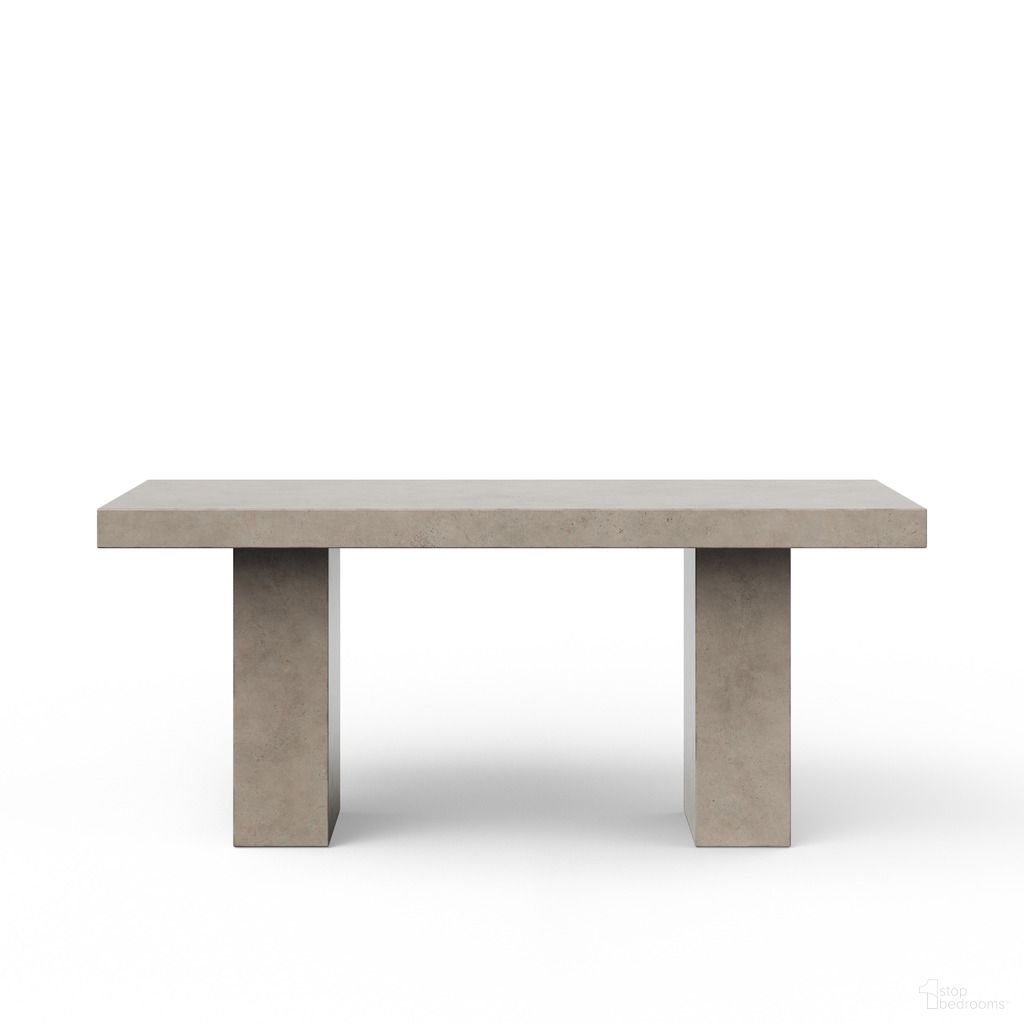 The appearance of Mixx Elcor 82.75 Inch Counter Height Dining Table In Dark Grey designed by Urbia in the modern / contemporary interior design. This dark grey piece of furniture  was selected by 1StopBedrooms from Mixx Collection to add a touch of cosiness and style into your home. Sku: VGS-ELCOR-7-CNTR. Table Base Style: Double Pedestal. Table Top Shape: Rectangular. Size: 39" x 83". Material: Glass Fiber Reinforced Concrete.