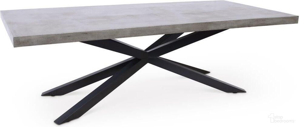 The appearance of Mixx Hunter Dining Table In Black Frame And Dark Grey Top designed by Urbia in the modern / contemporary interior design. This dark grey piece of furniture was selected by 1StopBedrooms from Mixx Collection to add a touch of cosiness and style into your home. Sku: VGS-HUNTER-DT. Table Base Style: Pedestal. Table Top Shape: Rectangular. Size: 45" x 95". Material: Glass Fiber Reinforced Concrete.