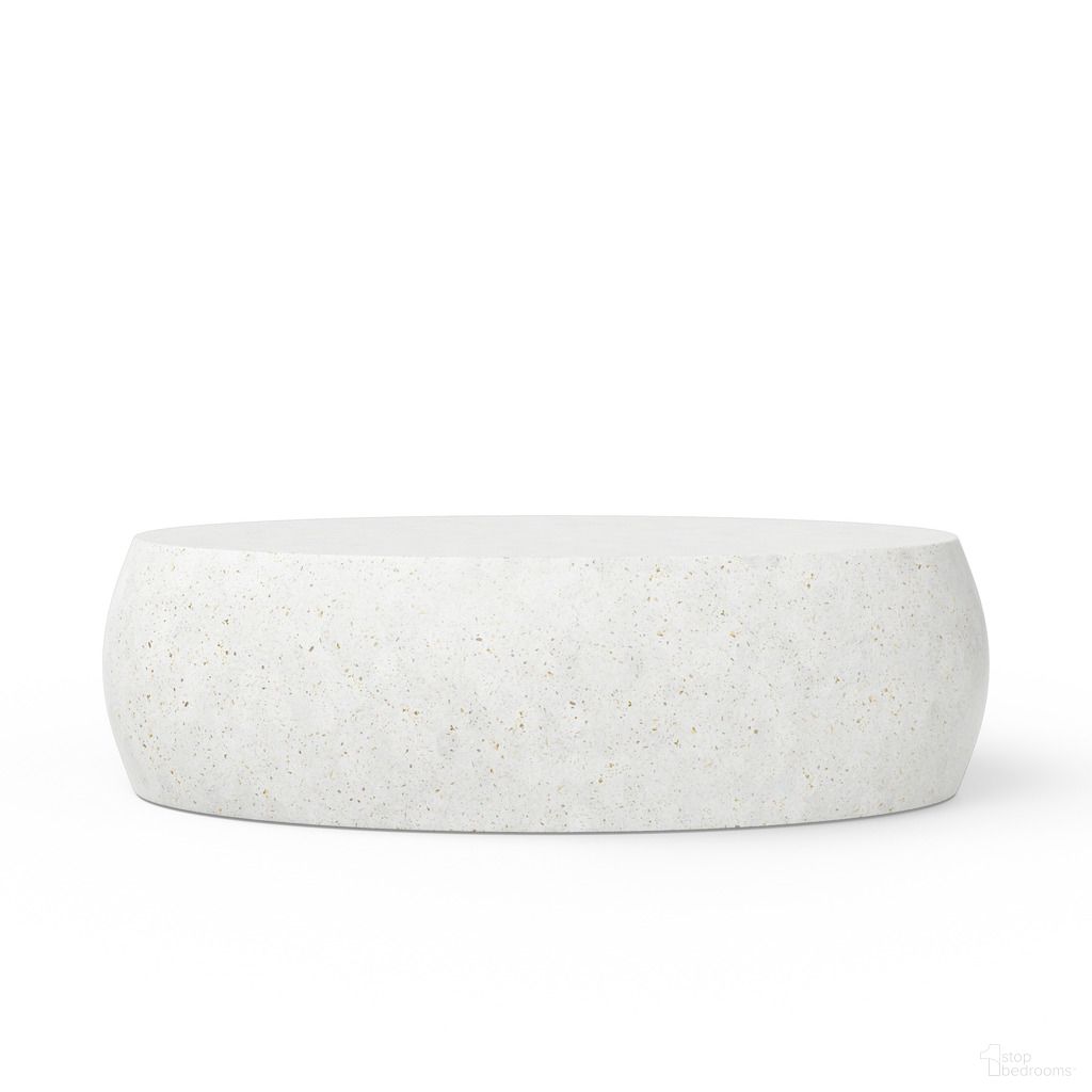 The appearance of Mixx Pebble Coffee Table In Ivory Terrazzo designed by Urbia in the modern / contemporary interior design. This ivory terrazzo piece of furniture was selected by 1StopBedrooms from Mixx Collection to add a touch of cosiness and style into your home. Sku: VGS-PEBBLE-CT-IVTZ1. Material: Glass Fiber Reinforced Concrete.