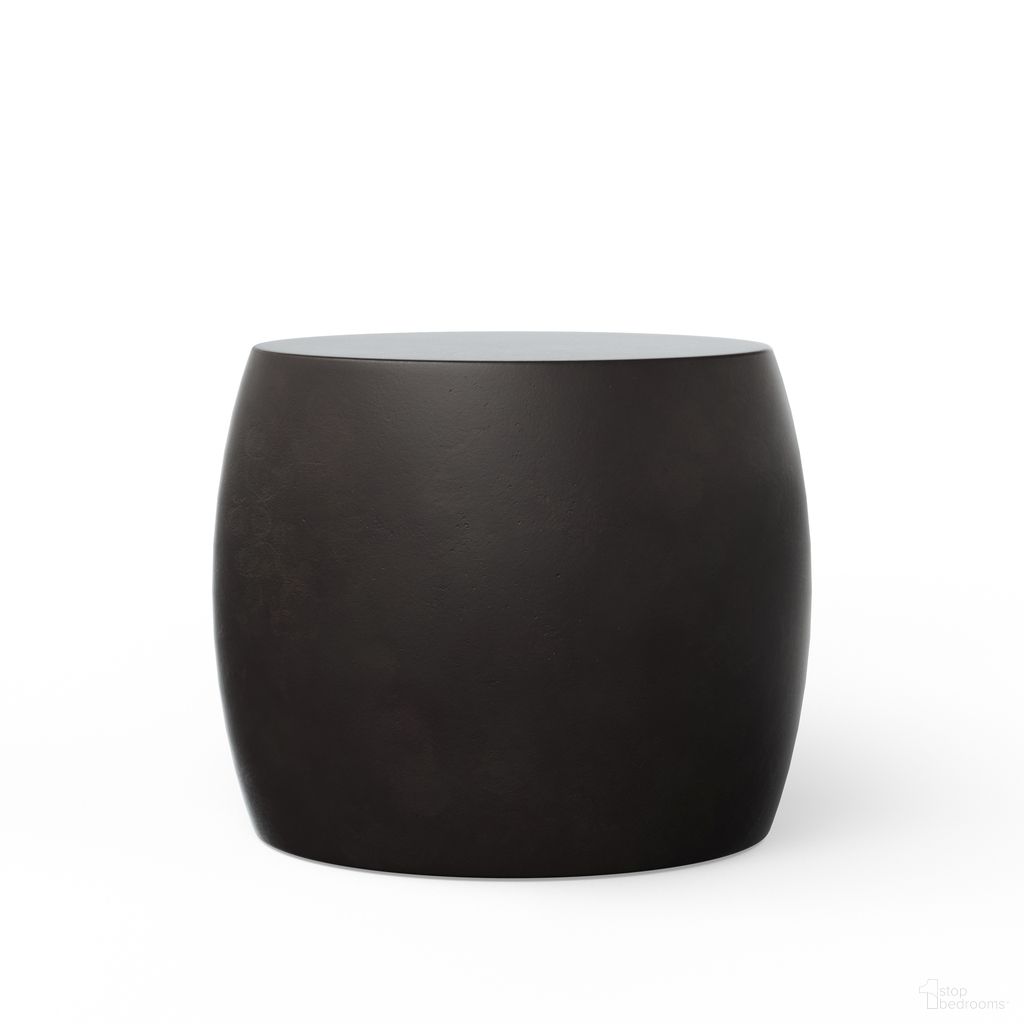 The appearance of Mixx Pebble End Table In Lava designed by Urbia in the modern / contemporary interior design. This lava piece of furniture  was selected by 1StopBedrooms from Mixx Collection to add a touch of cosiness and style into your home. Sku: VGS-PEBBLE-ET-LAVA. Material: Glass Fiber Reinforced Concrete.