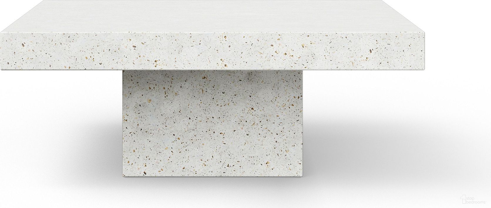 The appearance of Mixx Una Square Coffee Table In Ivory Terrazzo designed by Urbia in the modern / contemporary interior design. This ivory terrazzo piece of furniture was selected by 1StopBedrooms from Mixx Collection to add a touch of cosiness and style into your home. Sku: VGS-UNA-SQ-CT-IVTZ1. Material: Glass Fiber Reinforced Concrete.