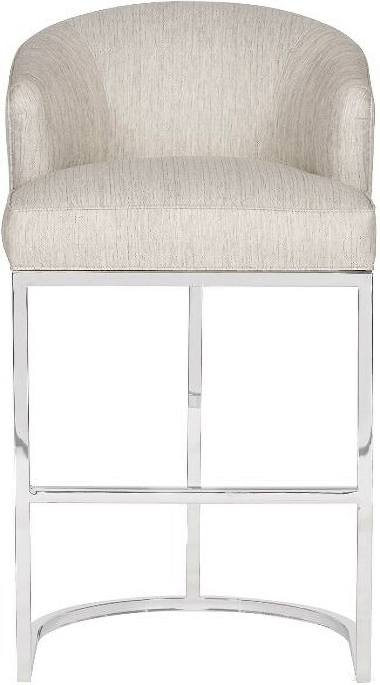 The appearance of Charley Barrel Base Bar Stool In Nickel designed by Vanguard Furniture in the transitional interior design. This nickel piece of furniture was selected by 1StopBedrooms from Charley Collection to add a touch of cosiness and style into your home. Sku: T1V67-BS. Material: Metal.