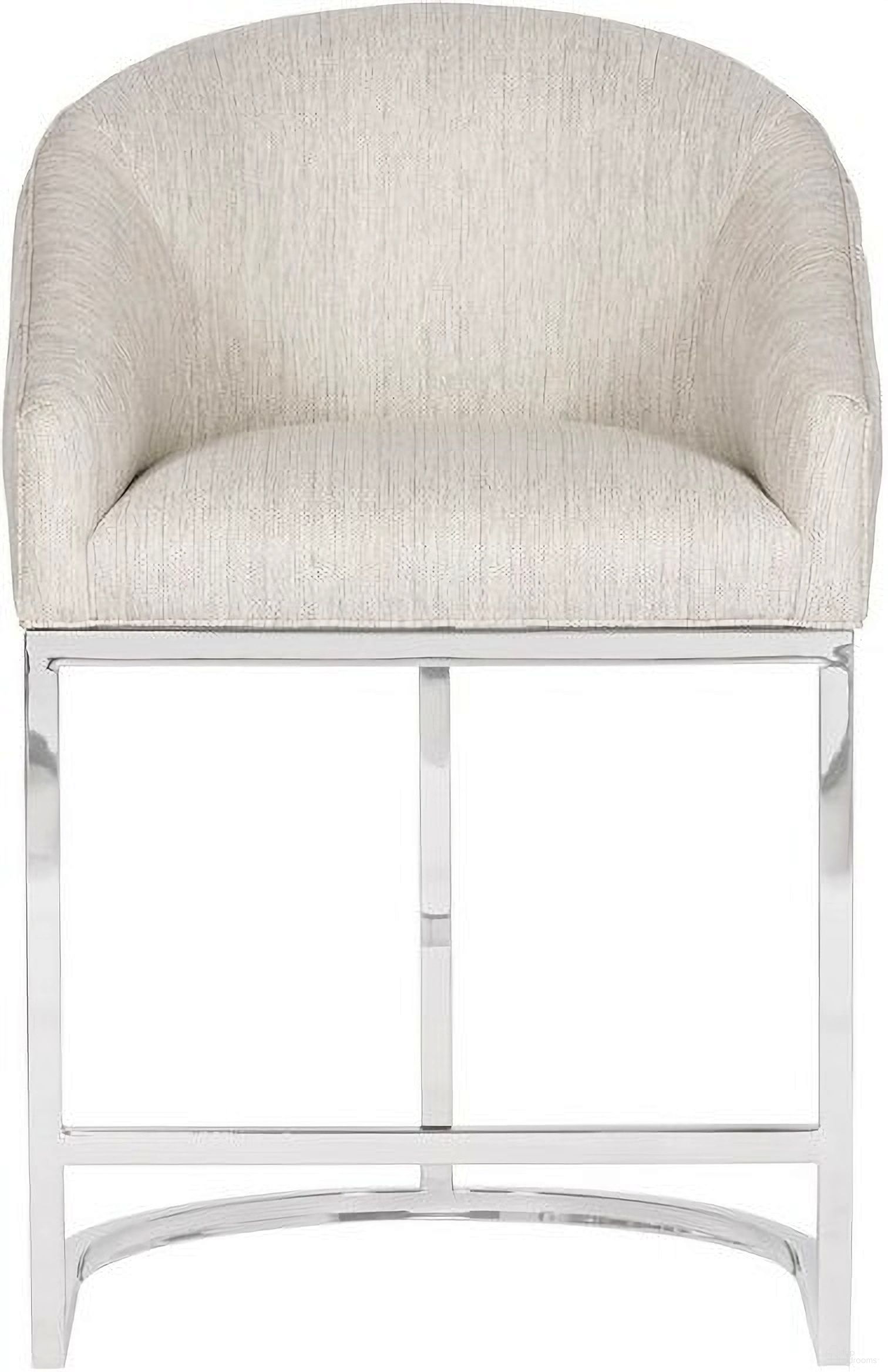 Ryder Barrel Base Counter Stool In Nickel