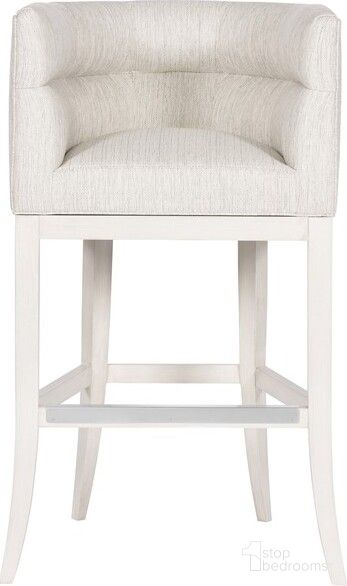 The appearance of Emmett Wood Flare Base Bar Stool In Cream designed by Vanguard Furniture in the transitional interior design. This cream piece of furniture was selected by 1StopBedrooms from Emmett Collection to add a touch of cosiness and style into your home. Sku: T3V68-BS. Material: Wood.