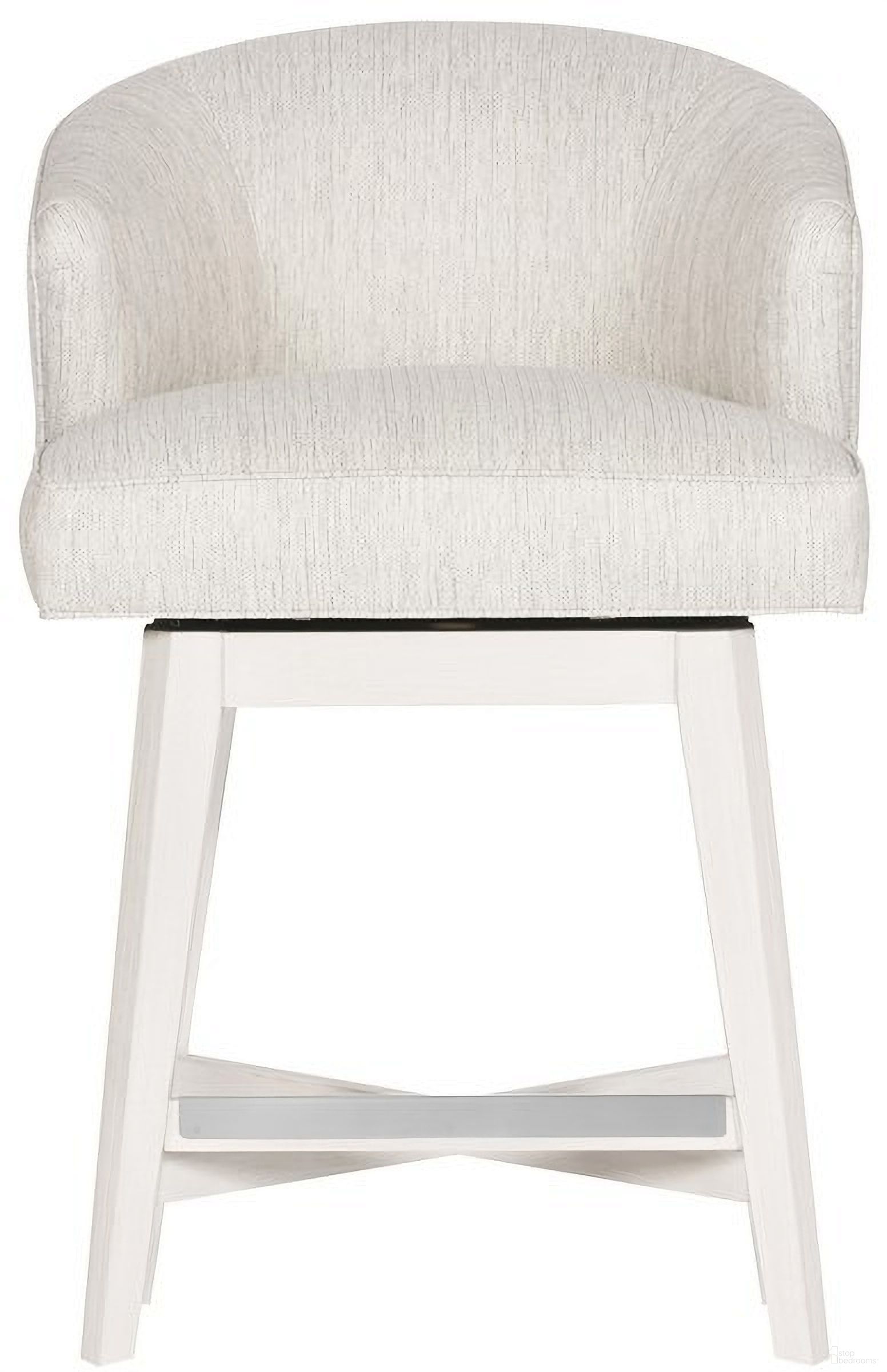 The appearance of Charley Swivel Base Counter Stool In Cream designed by Vanguard Furniture in the transitional interior design. This cream piece of furniture was selected by 1StopBedrooms from Charley Collection to add a touch of cosiness and style into your home. Sku: T4V67-CS. Material: Wood.