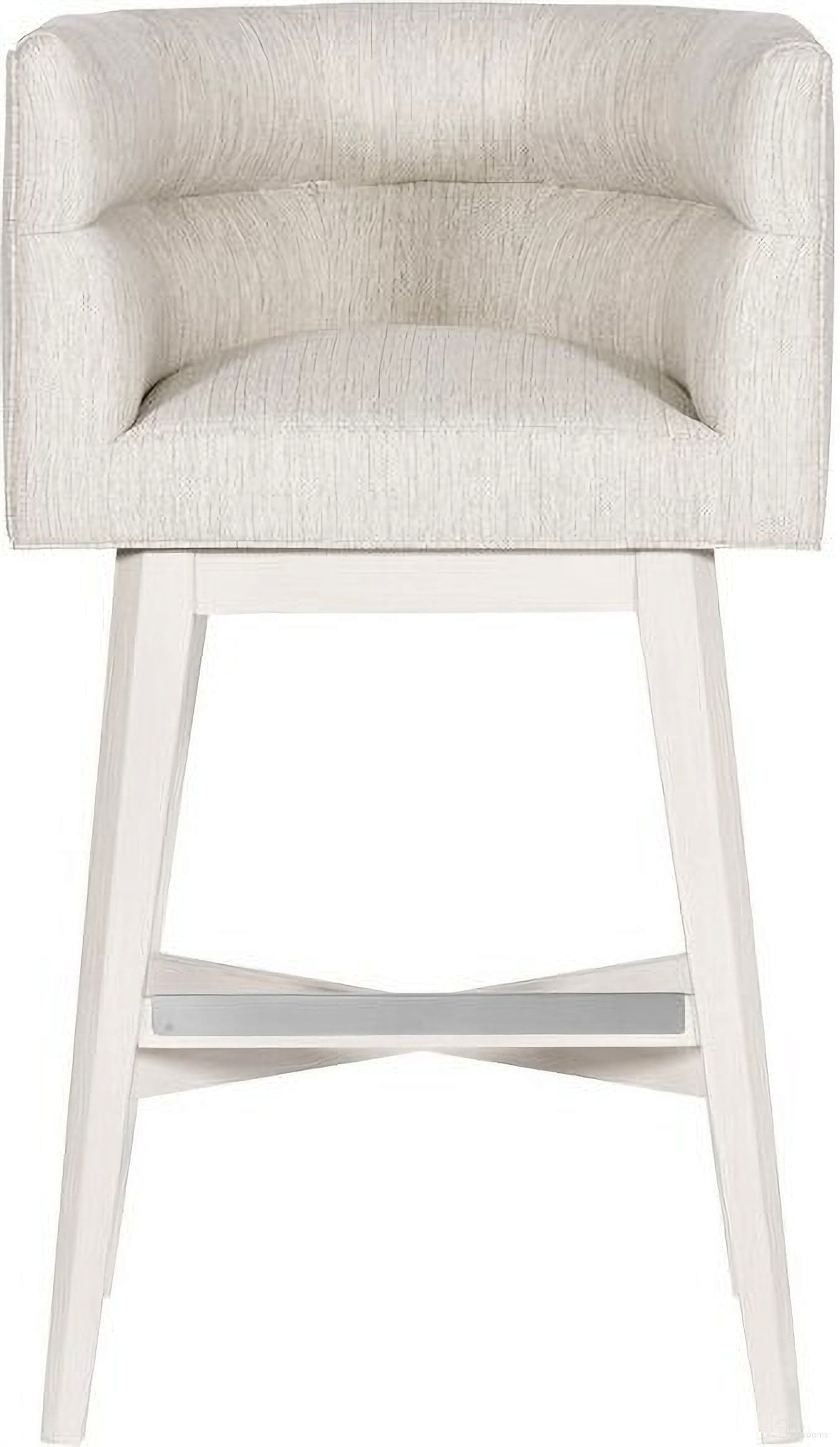 The appearance of Emmett Swivel Base Bar Stool In Cream designed by Vanguard Furniture in the transitional interior design. This cream piece of furniture was selected by 1StopBedrooms from Emmett Collection to add a touch of cosiness and style into your home. Sku: T4V68-BS. Material: Wood.