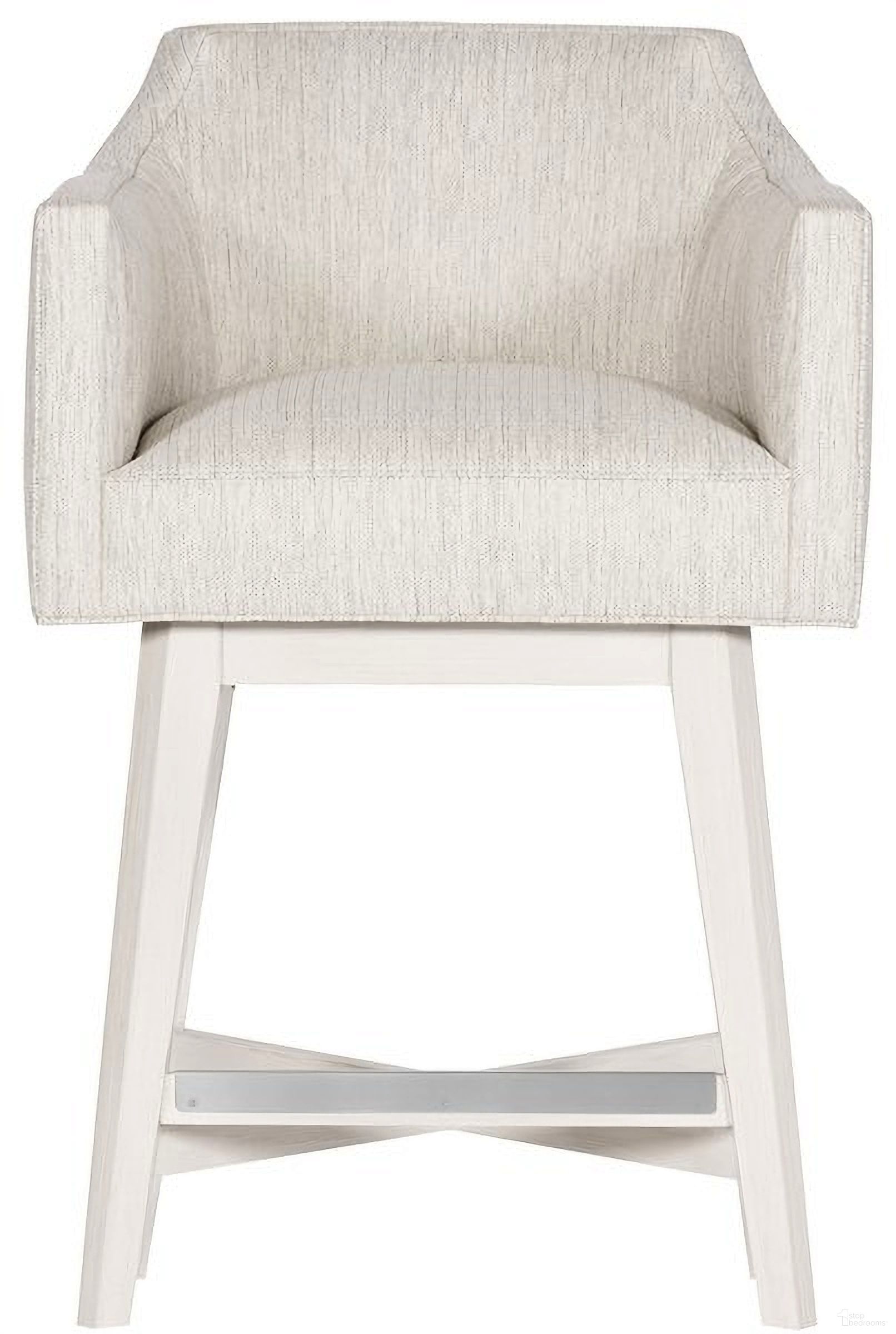 The appearance of Ian Swivel Base Counter Stool In Cream designed by Vanguard Furniture in the transitional interior design. This cream piece of furniture was selected by 1StopBedrooms from Ian Collection to add a touch of cosiness and style into your home. Sku: T4V69-CS. Material: Wood.