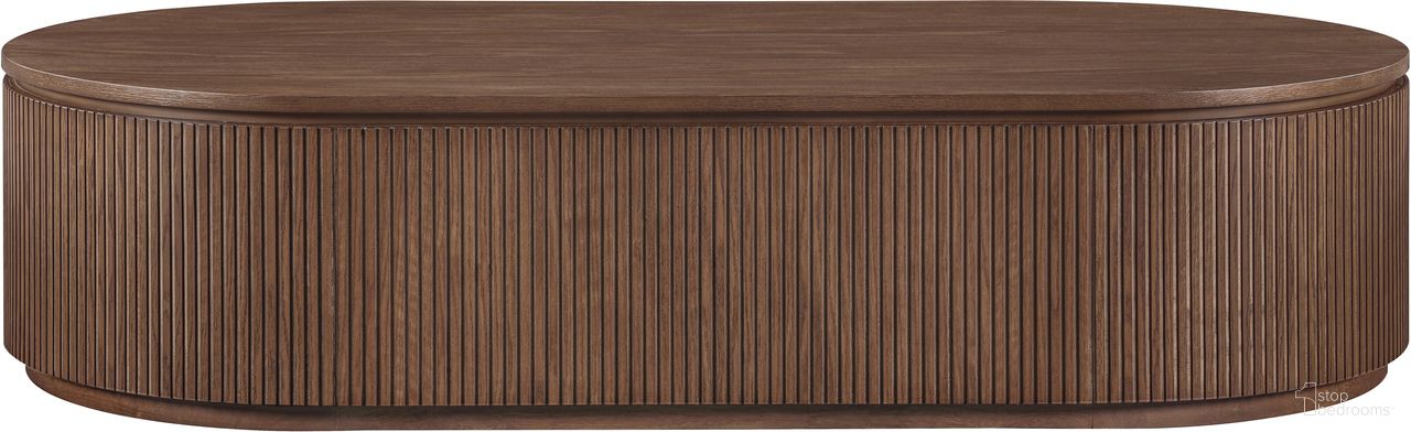 The appearance of Moana Rubberwood Coffee Table In Brown designed by Meridian in the modern / contemporary interior design. This brown piece of furniture was selected by 1StopBedrooms from Moana Collection to add a touch of cosiness and style into your home. Sku: 99086Brown-CT. Material: Rubberwood.