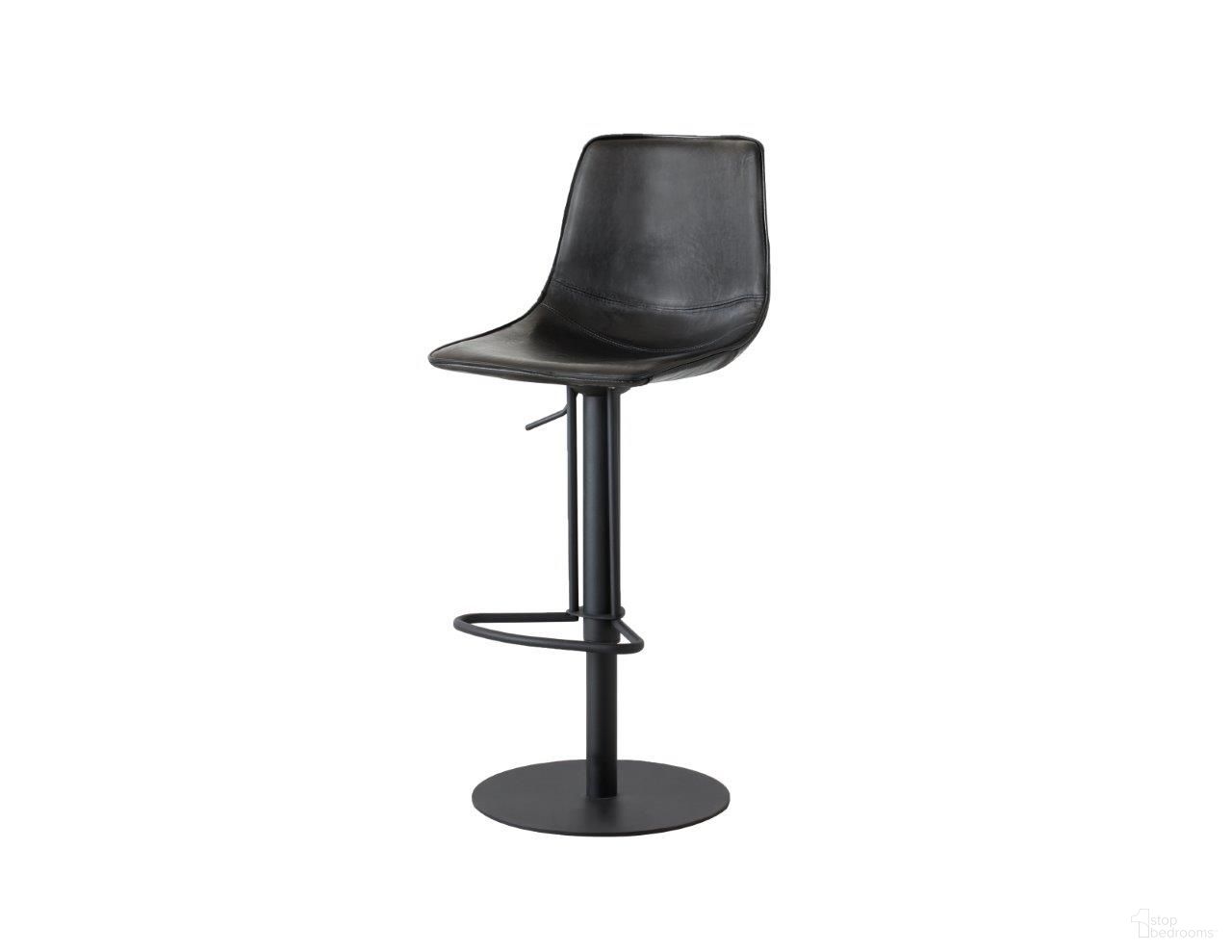 The appearance of Beny Retro Black Leatherette And Black Frame Hydraulic Bar Stool designed by Mobital in the modern / contemporary interior design. This black piece of furniture  was selected by 1StopBedrooms from Beny Collection to add a touch of cosiness and style into your home. Sku: DBS-BENY-RBLA-PCBLA. Material: Metal.