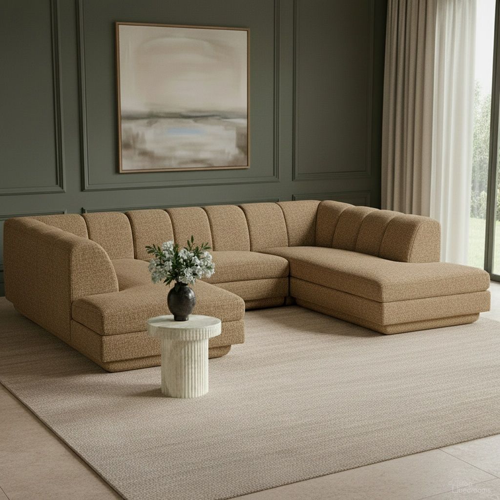 The appearance of Modari Fabric Upholstered 3-Piece Modular Sectional In Brown designed by Meridian in the modern / contemporary interior design. This brown piece of furniture was selected by 1StopBedrooms from Modari Collection to add a touch of cosiness and style into your home. Sku: 143Brown-Armless;143Brown-RC;143Brown-LC. Material: Eucalyptus.