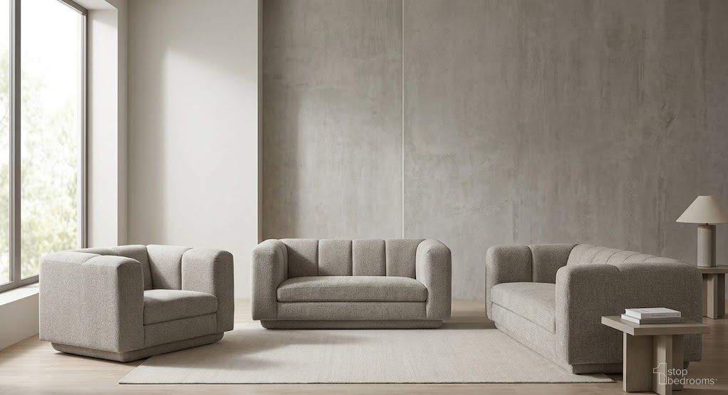 Modari Upholstered Living Room Set In Beige