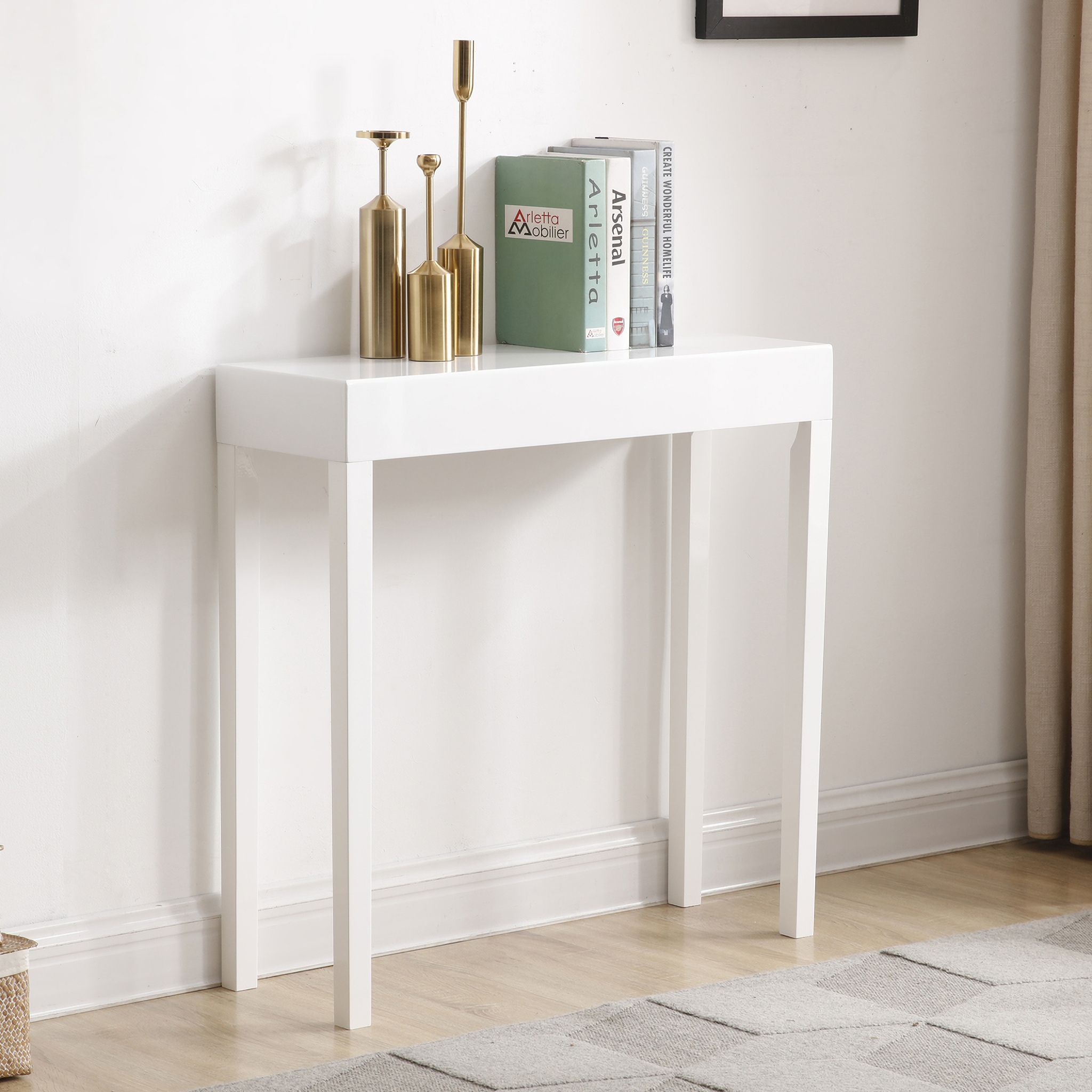 Modern Amy Console Table In White