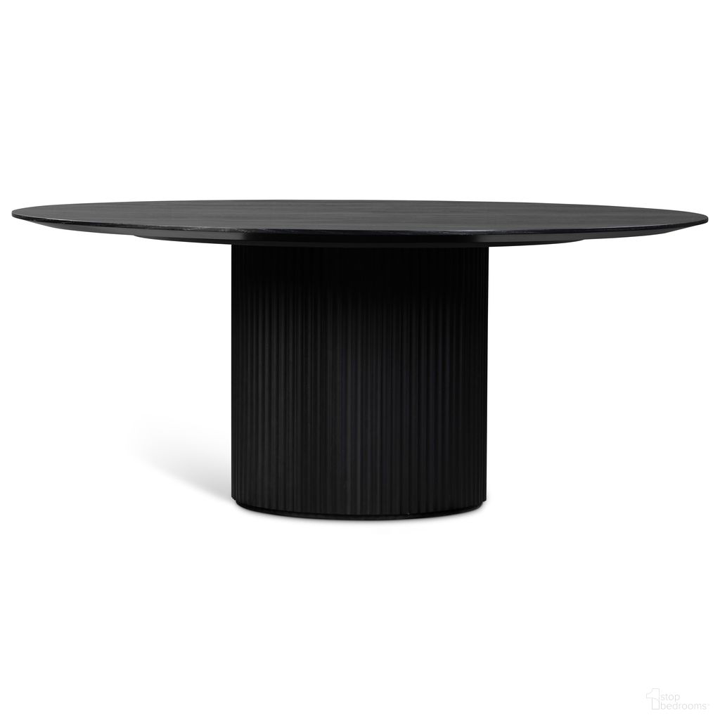 Modern Brazilian Atenas Round Dining Table In Ebano Frame