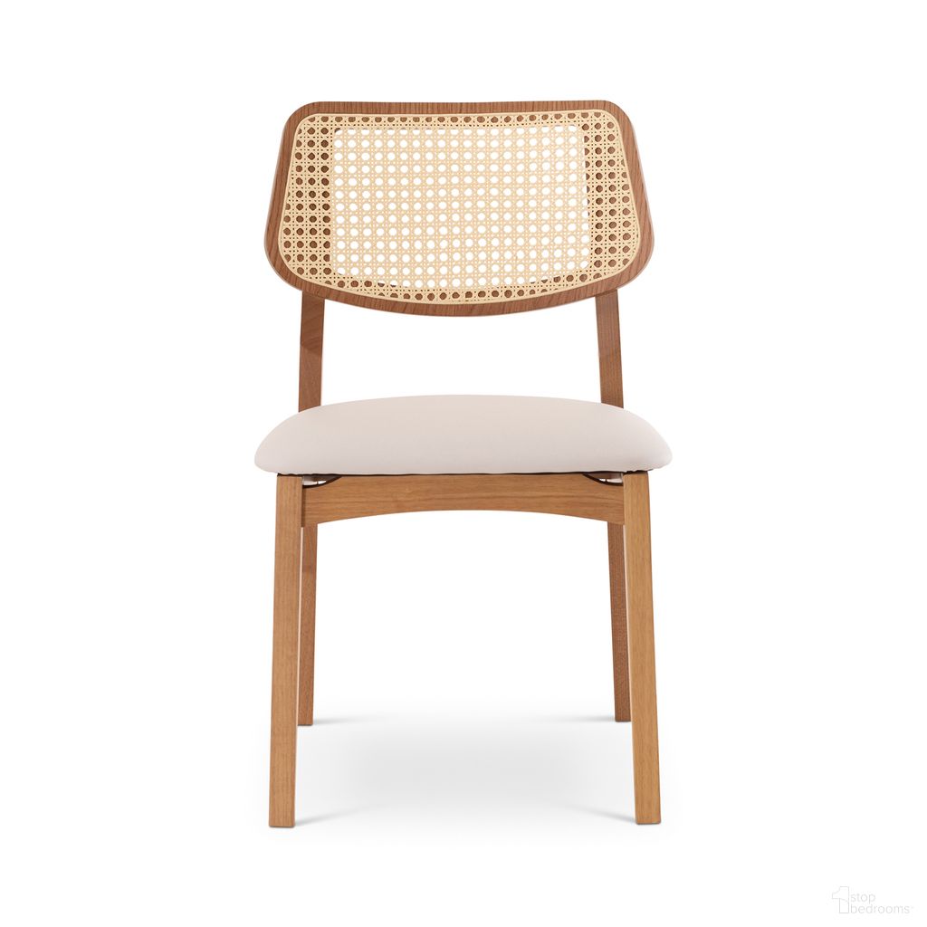 The appearance of Modern Brazilian Beth Cane Side Chair In Cream designed by Urbia in the modern / contemporary interior design. This cream piece of furniture  was selected by 1StopBedrooms from Modern Brazilian Collection to add a touch of cosiness and style into your home. Sku: BSM-240411-18. Material: Fabric. Chair Type: Side Chair.