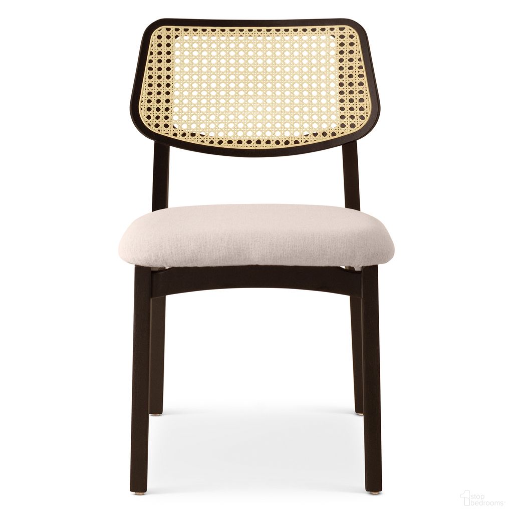 The appearance of Modern Brazilian Beth Cane Side Chair In Ivory designed by Urbia in the modern / contemporary interior design. This ivory piece of furniture  was selected by 1StopBedrooms from Modern Brazilian Collection to add a touch of cosiness and style into your home. Sku: BSM-240411-14. Material: Fabric. Chair Type: Side Chair.