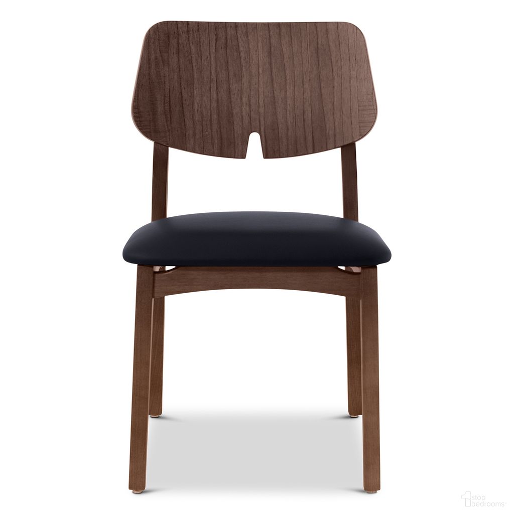 The appearance of Modern Brazilian Beth Side Chair In Shimmy Black and Nogal designed by Urbia in the modern / contemporary interior design. This shimmy black/nogal piece of furniture was selected by 1StopBedrooms from Modern Brazilian Collection to add a touch of cosiness and style into your home. Sku: BSM-240405-12. Material: Fabric. Chair Type: Side Chair.