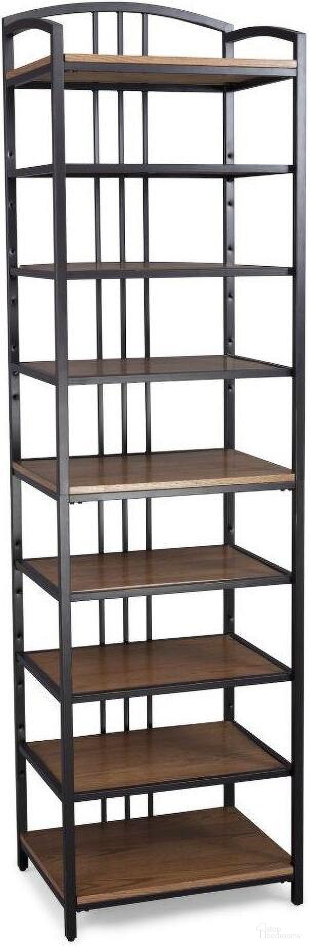 Modern Craftsman Brown Closet Wall Shelf Unit