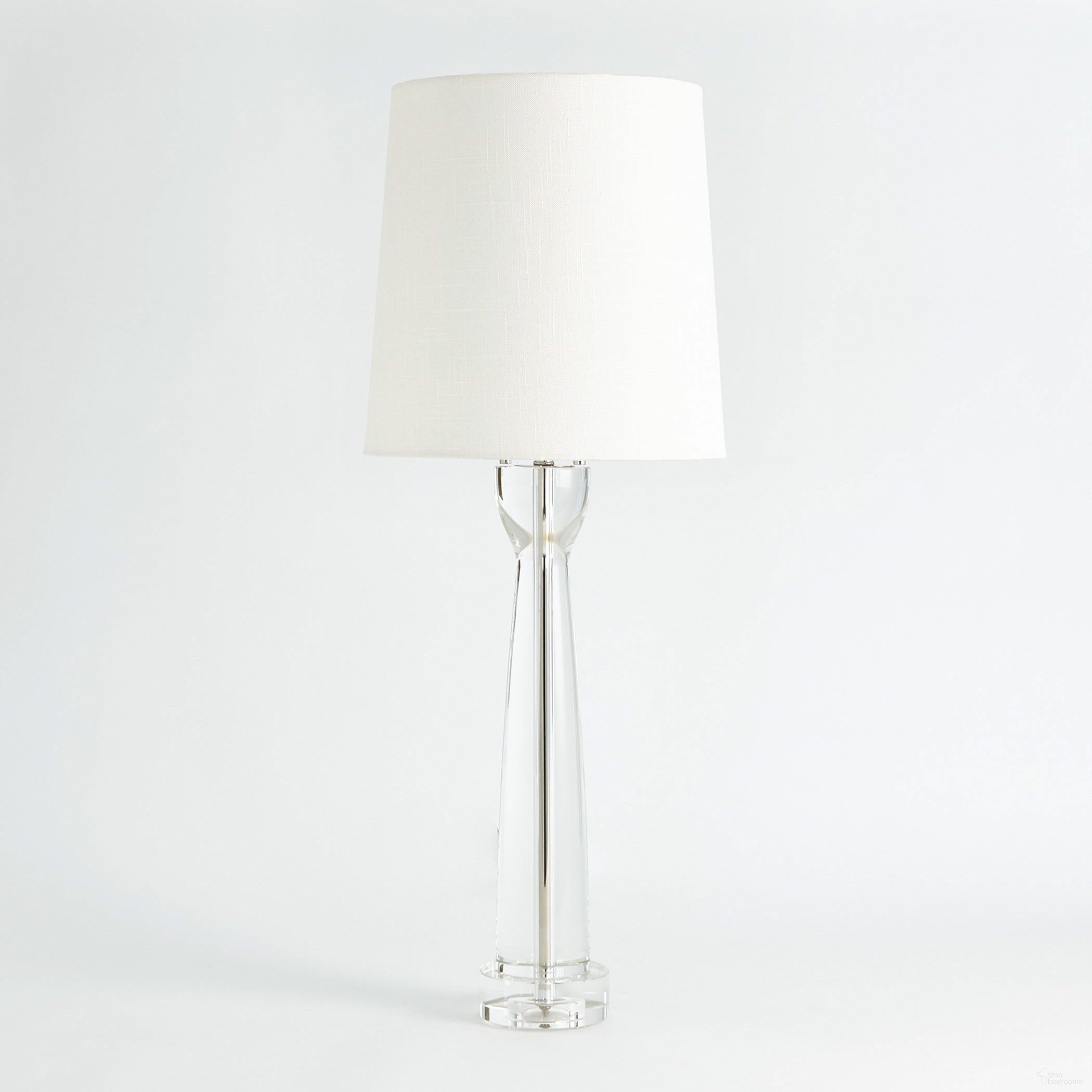 The appearance of Modern Crystal Column Lamp In Clear designed by Global Views in the modern / contemporary interior design. This clear piece of furniture  was selected by 1StopBedrooms from Modern Collection to add a touch of cosiness and style into your home. Sku: 882982. Material: Crystal.