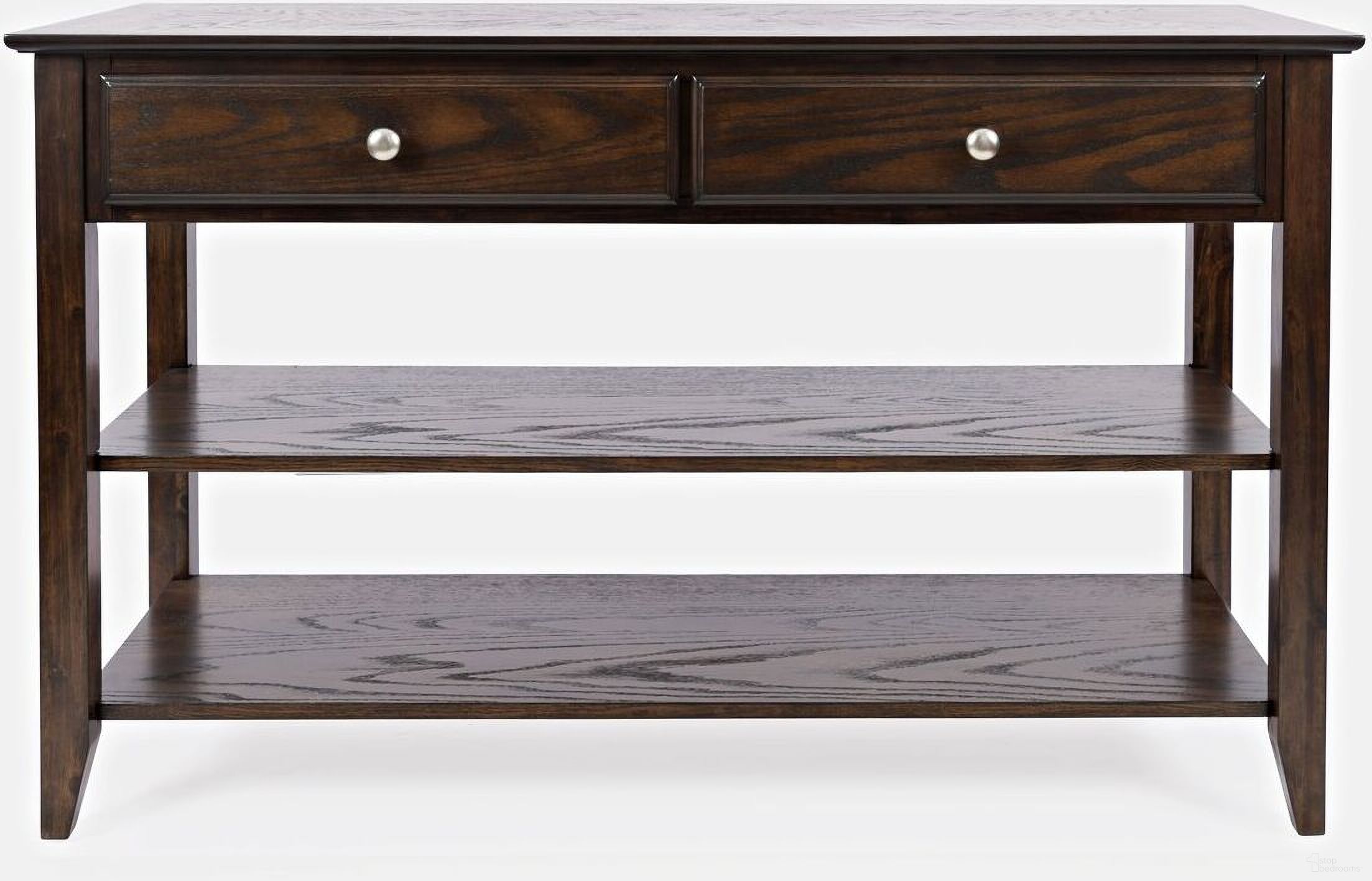 The appearance of Modern 48 Inch Sofa Console Table with 2 Drawers In Espresso Brown designed by Jofran in the transitional interior design. This espresso brown piece of furniture was selected by 1StopBedrooms from Modern Espresso Collection to add a touch of cosiness and style into your home. Sku: 1037-4. Material: MDF.