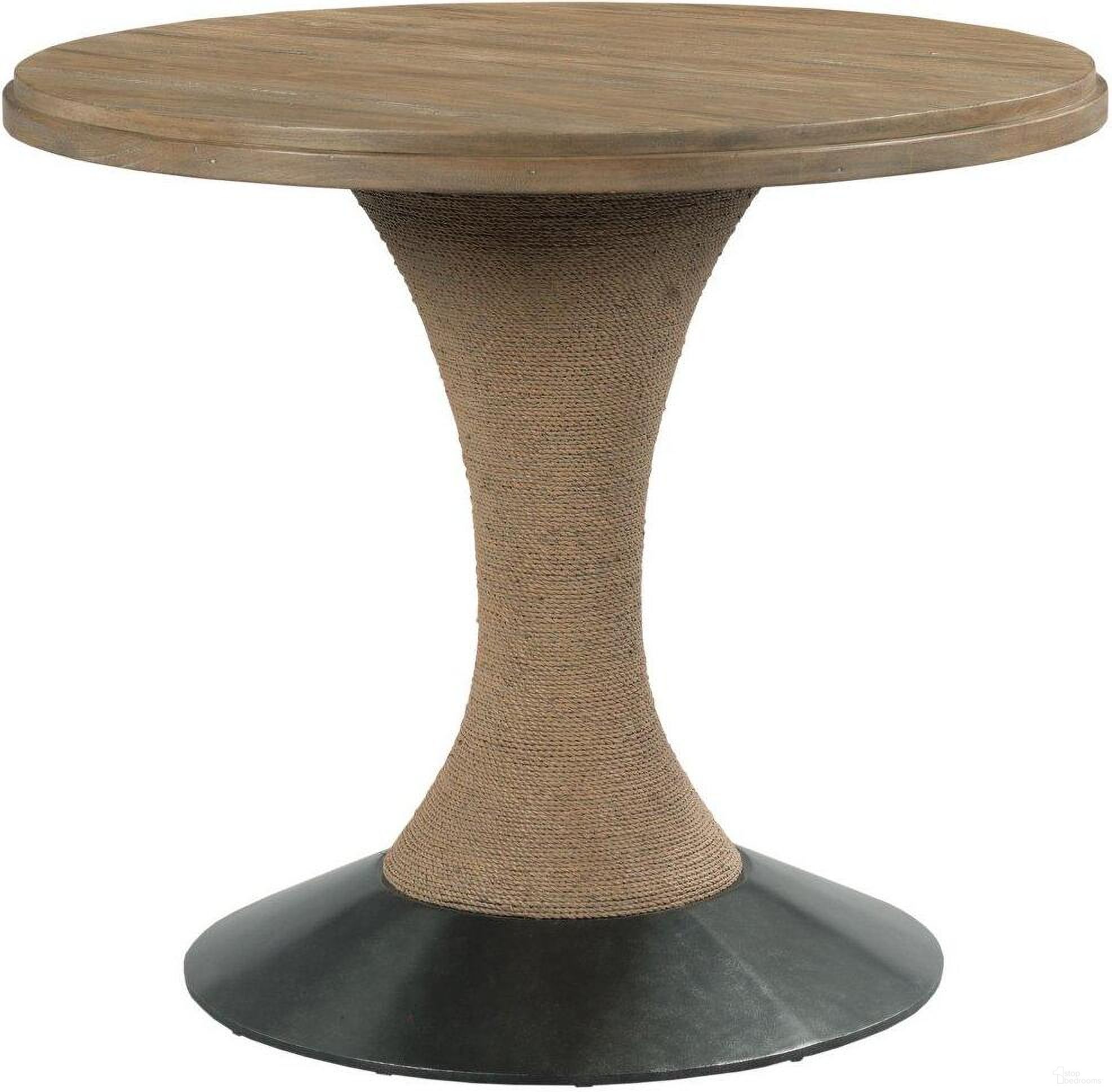 The appearance of Modern Forge Light Stain Lindale Counter Height Dining Table designed by Kincaid in the transitional interior design. This brown piece of furniture was selected by 1StopBedrooms from Modern Forge Collection to add a touch of cosiness and style into your home. Sku: 944-706;944-B06. Table Base Style: Pedestal. Table Top Shape: Round. Material: Wood. Size: 42".