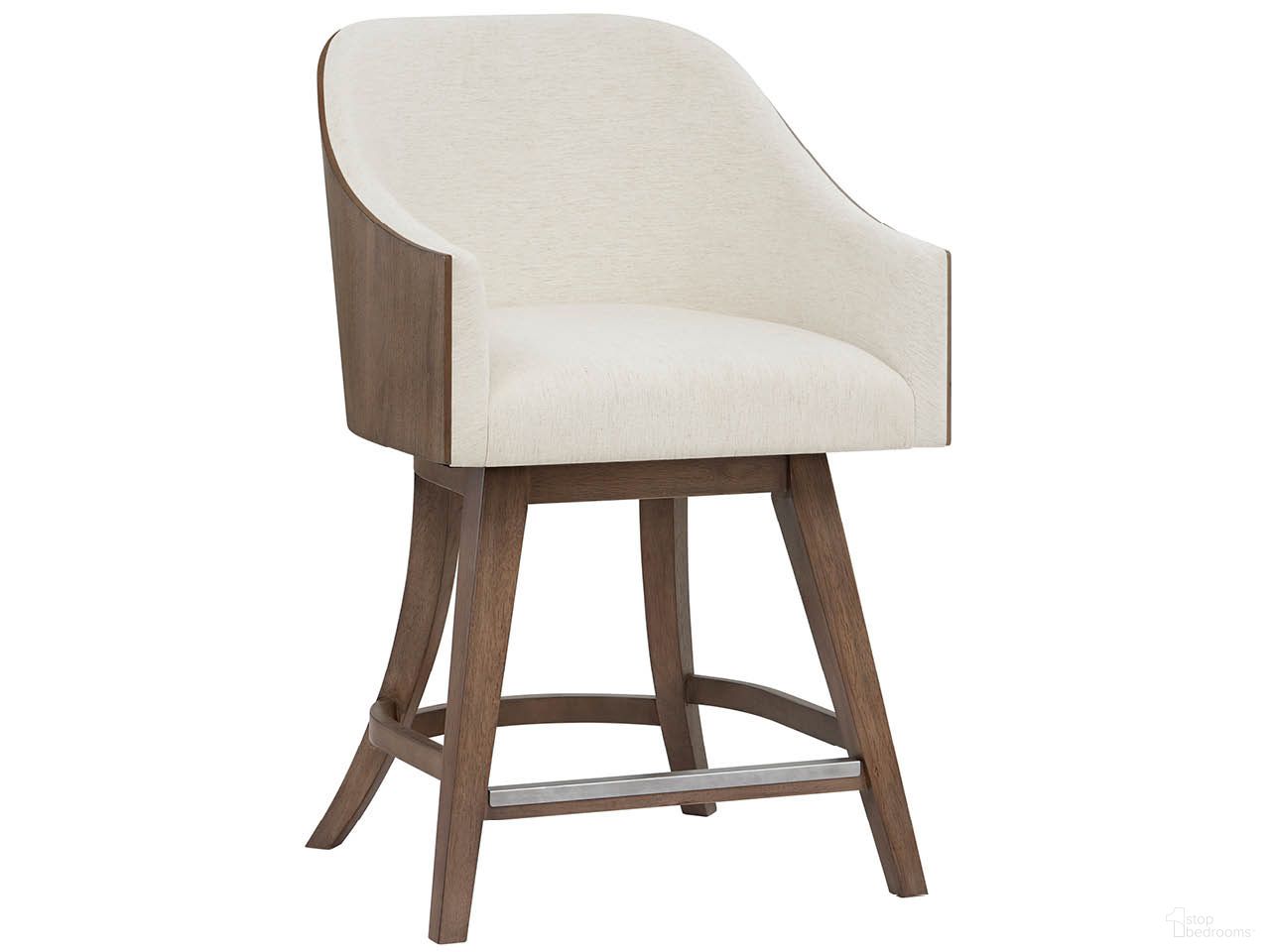 Modern Haze Swivel Counter Chair In Brown