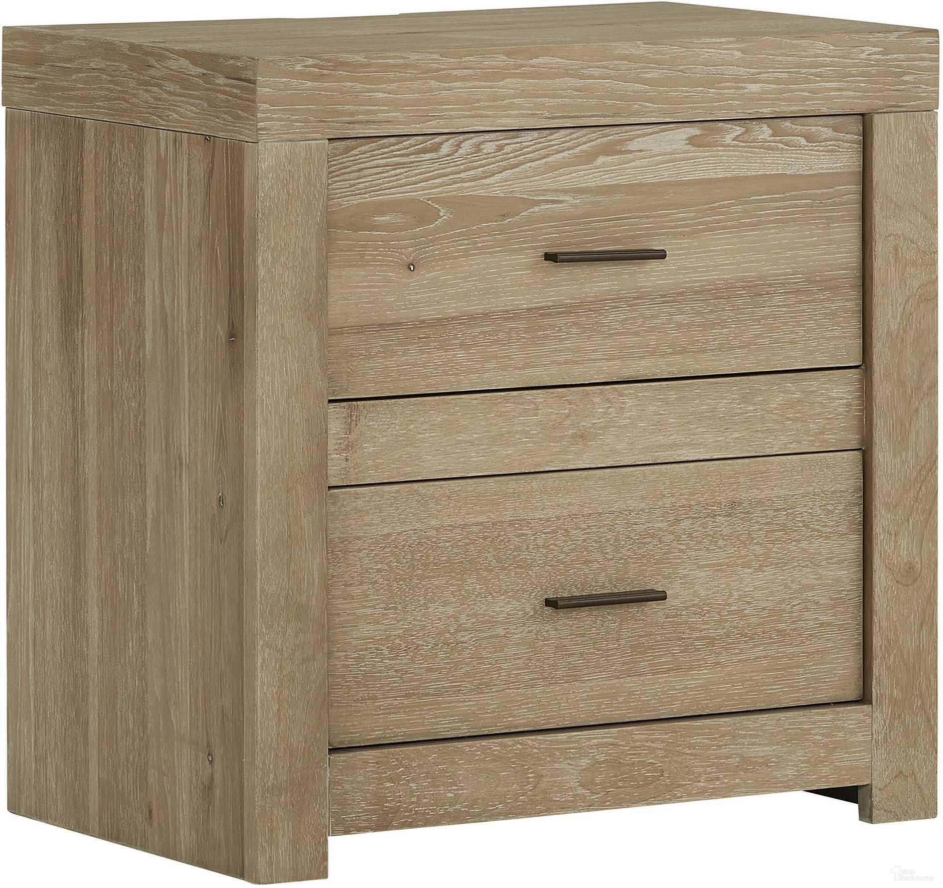 The appearance of Modern Loft 2 Drawer Nightstand with Power In Khaki designed by Aspenhome in the modern / contemporary interior design. This khaki piece of furniture was selected by 1StopBedrooms from Modern Loft Collection to add a touch of cosiness and style into your home. Sku: IML-450-KHK-2. Material: Wood.