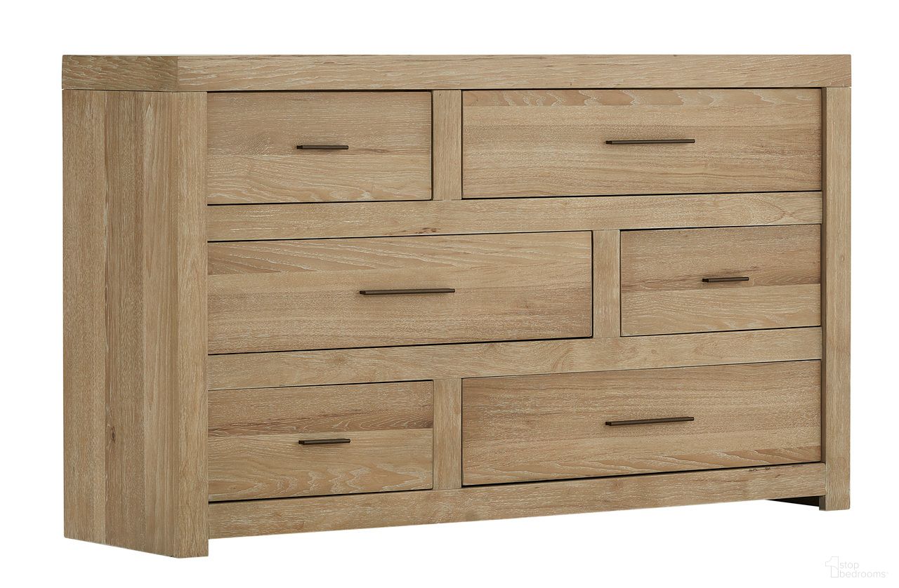 The appearance of Modern Loft 6 Drawer Dresser In Khaki designed by Aspenhome in the modern / contemporary interior design. This khaki piece of furniture was selected by 1StopBedrooms from Modern Loft Collection to add a touch of cosiness and style into your home. Sku: IML-453-KHK-3. Material: Wood.