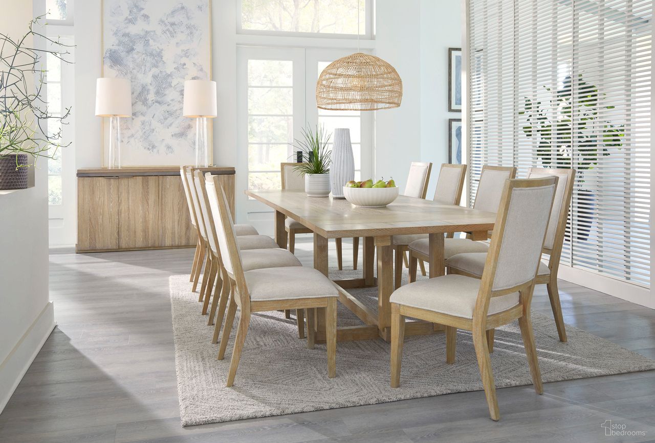 Modern Loft Dining Room Set In Khaki