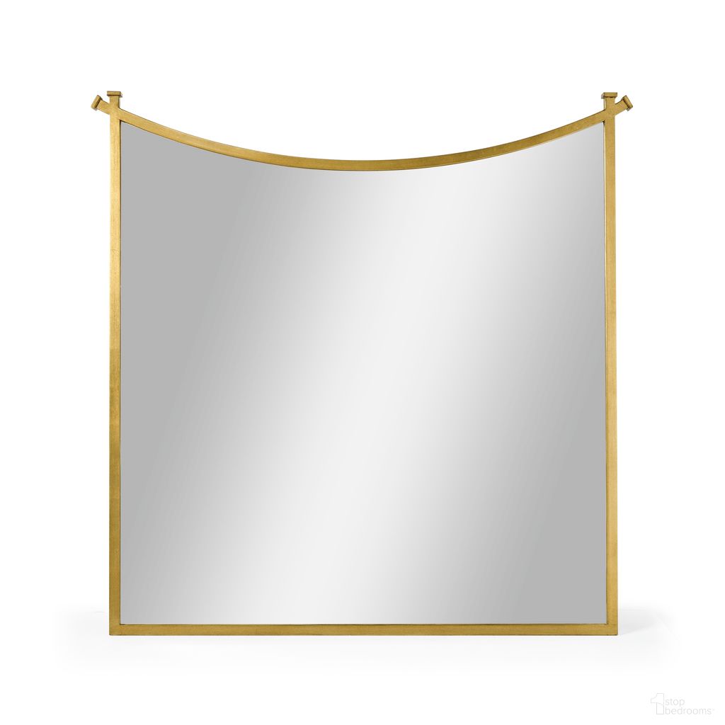 The appearance of Modern Luxe Curve Accent Mirror In Gold designed by Jonathan Charles in the modern / contemporary interior design. This gold piece of furniture was selected by 1StopBedrooms from Modern Collection to add a touch of cosiness and style into your home. Sku: 494160-G. Material: Metal.