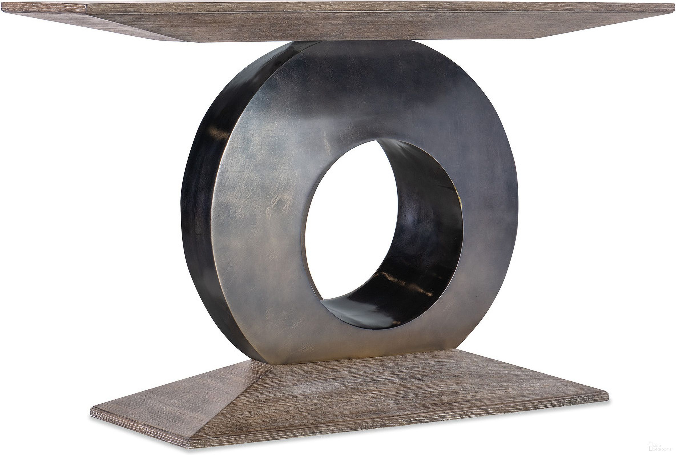 The appearance of Modern Mood Accent Console In Dark Wood designed by Hooker in the modern / contemporary interior design. This dark wood piece of furniture was selected by 1StopBedrooms from Modern Mood Collection to add a touch of cosiness and style into your home. Sku: 6850-85004-89. Material: Oak Veneer.