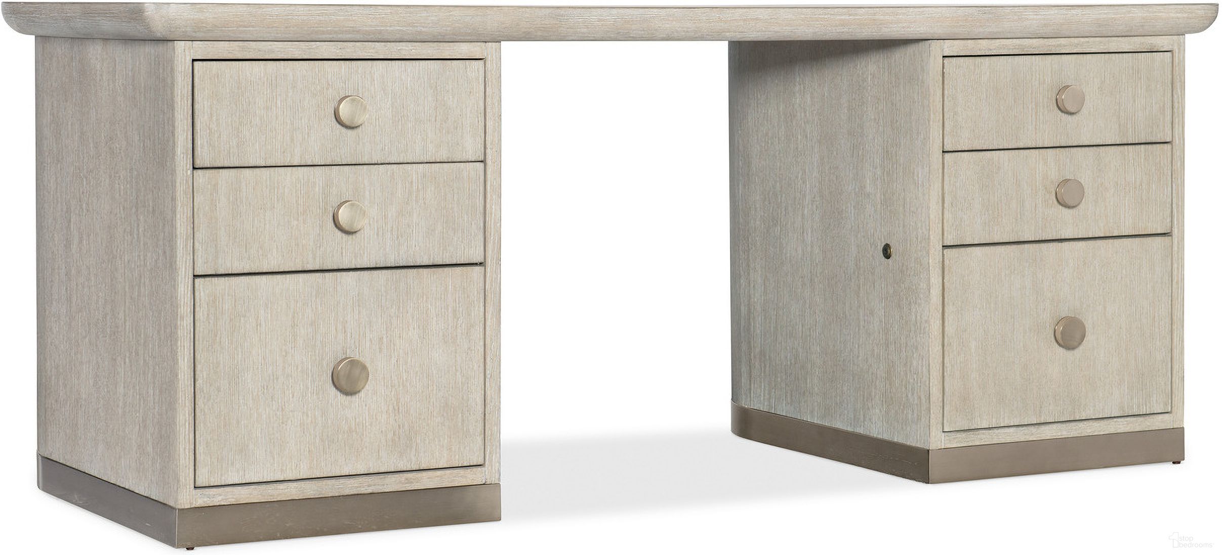 The appearance of Modern Mood Executive Desk In Light Wood designed by Hooker in the modern / contemporary interior design. This light wood piece of furniture was selected by 1StopBedrooms from Modern Mood Collection to add a touch of cosiness and style into your home. Sku: 6850-10462-80. Material: Oak Veneer.