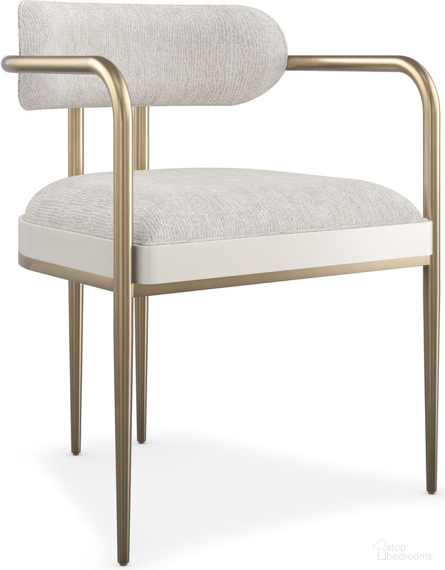 The appearance of Modern Principles Emphasis Dining Chair In White designed by Caracole in the modern / contemporary interior design. This white piece of furniture was selected by 1StopBedrooms from Modern Principles Collection to add a touch of cosiness and style into your home. Sku: M142-022-295. Material: Metal. Chair Type: Arm Chair.
