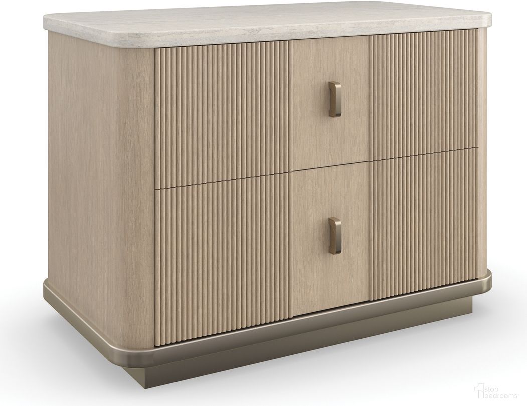 The appearance of Modern Principles Rhythm Nightstand In Oak designed by Caracole in the modern / contemporary interior design. This oak piece of furniture was selected by 1StopBedrooms from Modern Principles Collection to add a touch of cosiness and style into your home. Sku: M143-022-061. Material: Poplar.