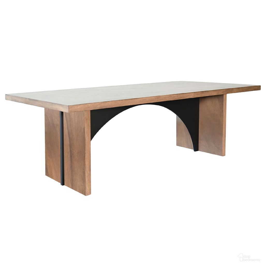 The appearance of Modern Rectangular Arch Dining Table In Desert Plain designed by Sunny Designs in the modern / contemporary interior design. This desert plain piece of furniture was selected by 1StopBedrooms from Modern Collection to add a touch of cosiness and style into your home. Sku: 1206DP. Table Base Style: Double Pedestal. Table Top Shape: Rectangular. Material: Mahogany. Size: 40" x 84".