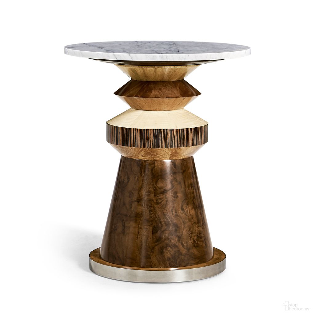 The appearance of Modern Rook Round Accent Table In Brown designed by Jonathan Charles in the modern / contemporary interior design. This brown piece of furniture was selected by 1StopBedrooms from Modern Collection to add a touch of cosiness and style into your home. Sku: 007-3-DQ1-NCL-TP;007-3-DQ1-NCL-BS. Material: Wood.