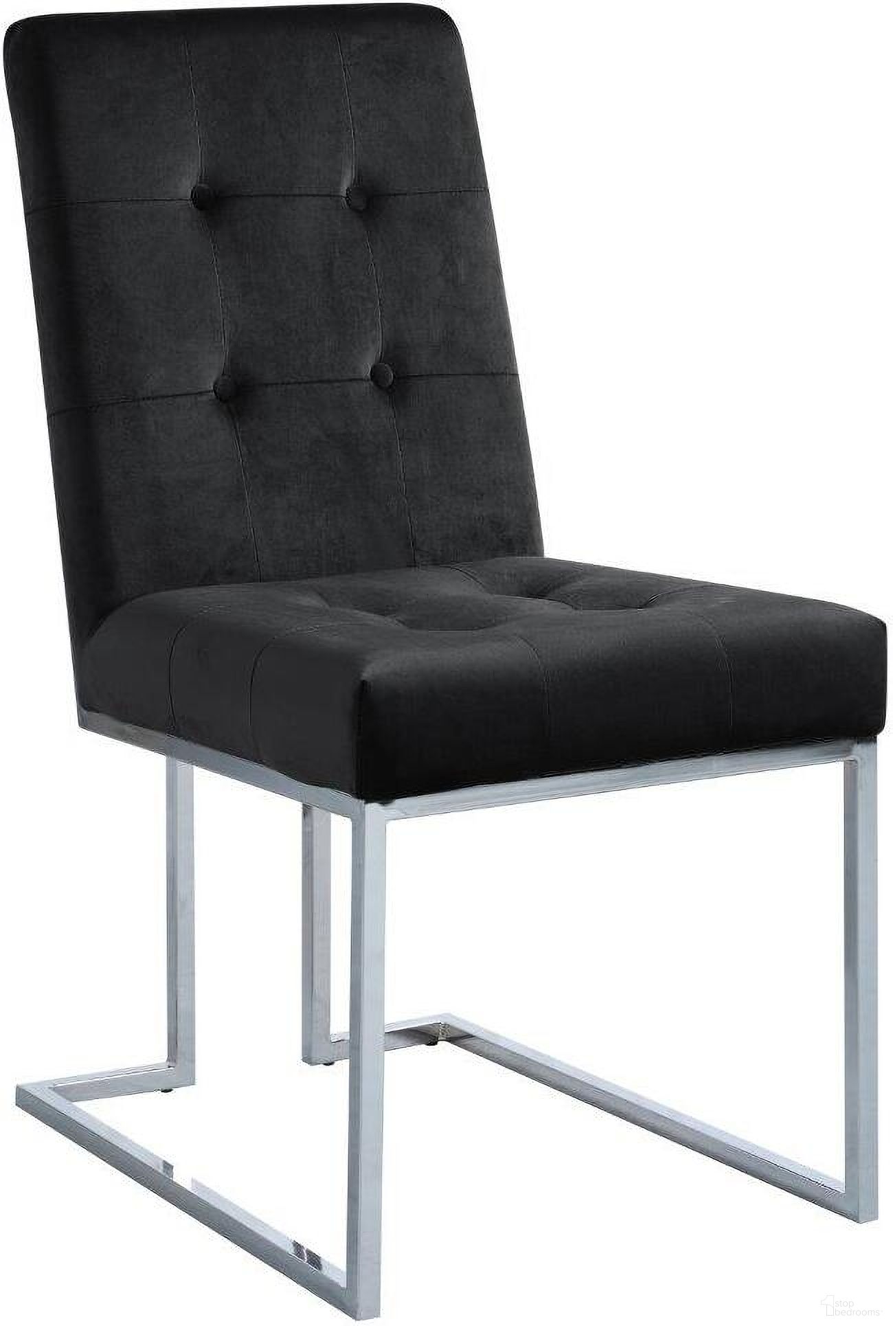 The appearance of Modern Velvet Fabric Dining Chair Set of 2 In Black And Silver designed by Best Master Furniture in the modern / contemporary interior design. This black/silver piece of furniture  was selected by 1StopBedrooms from  to add a touch of cosiness and style into your home. Sku: E53VBLKC. Material: Velvet. Chair Type: Side Chair.