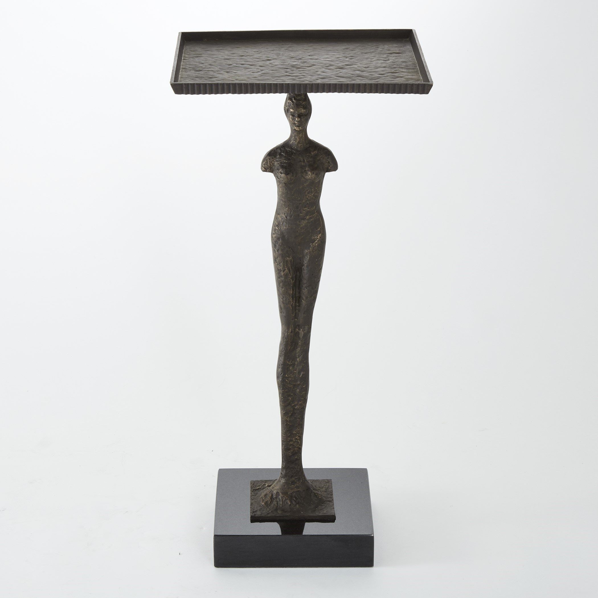 The appearance of Modern Woman Table In Gray designed by Global Views in the modern / contemporary interior design. This gray piece of furniture  was selected by 1StopBedrooms from Modern Collection to add a touch of cosiness and style into your home. Sku: 880034. Material: Iron.