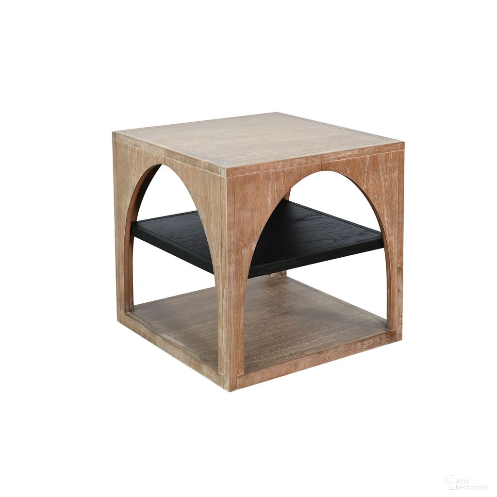 The appearance of Modern Wood End Table with Arched Open Shelf Design In Umbra and Oak Grove designed by Sunny Designs in the modern / contemporary interior design. This umbra and oak grove piece of furniture was selected by 1StopBedrooms from Modern Collection to add a touch of cosiness and style into your home. Sku: 3198OUM-E. Material: Solid Wood.