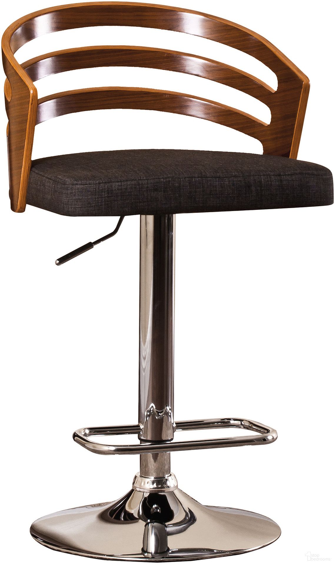 The appearance of Modern Wood Swivel Bar Stool In Black/Brown designed by AC Pacific in the modern / contemporary interior design. This black and brown piece of furniture was selected by 1StopBedrooms from to add a touch of cosiness and style into your home. Sku: ACBS23-BLK. Material: Plywood.