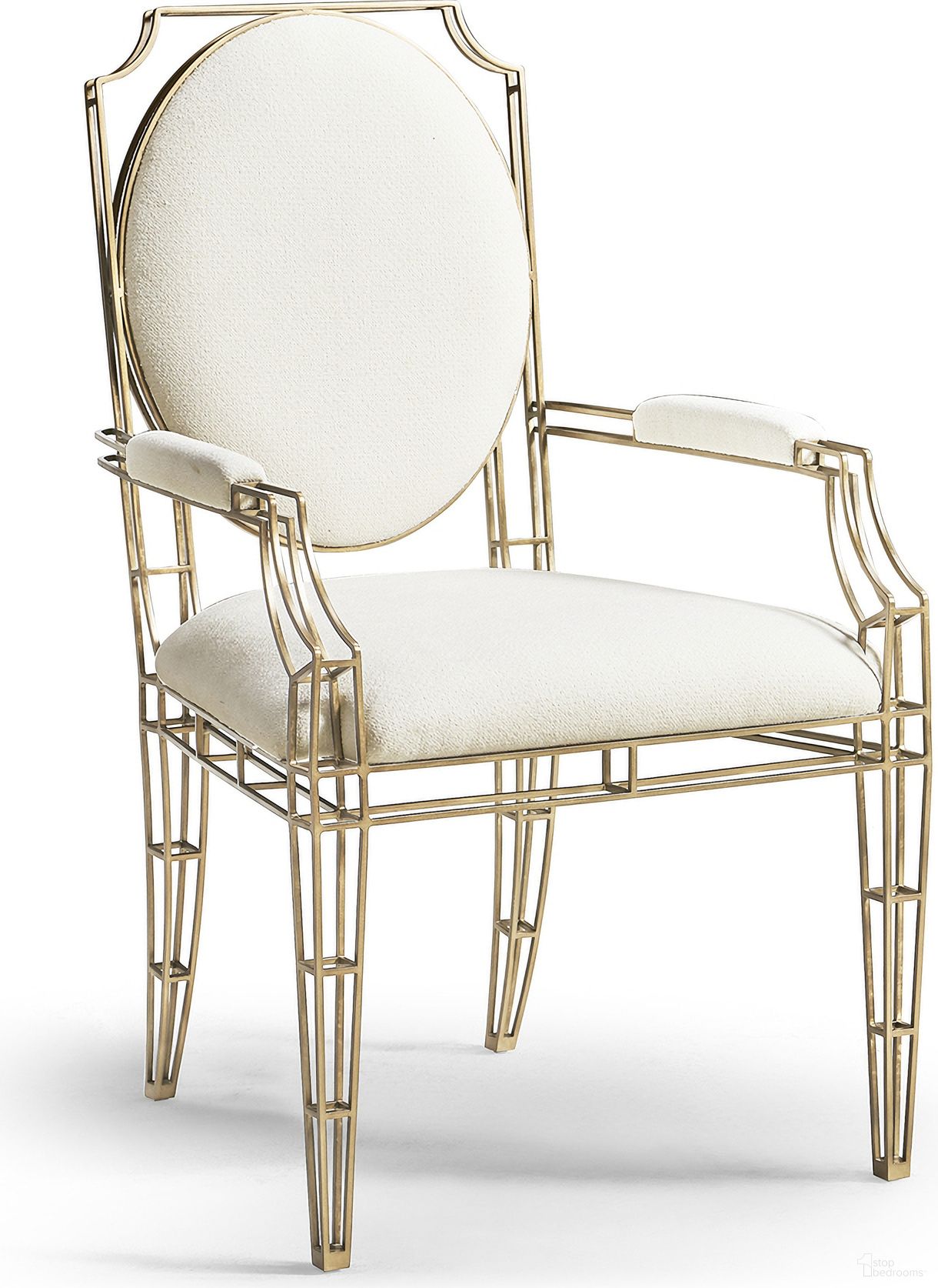 The appearance of Modern XO Arm Chair In White designed by Jonathan Charles in the modern / contemporary interior design. This white piece of furniture  was selected by 1StopBedrooms from Modern Collection to add a touch of cosiness and style into your home. Sku: 007-2-141-ABR. Material: Fabric. Chair Type: Arm Chair.
