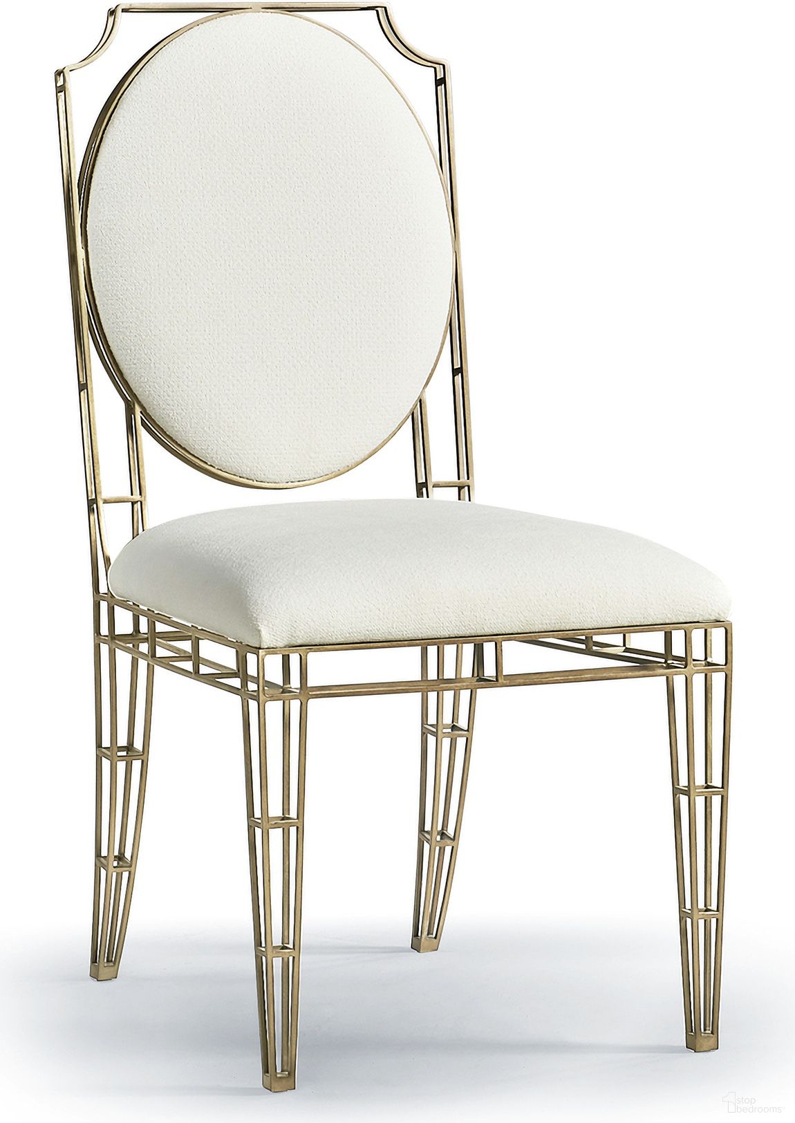 Modern XO Side Chair In Beige