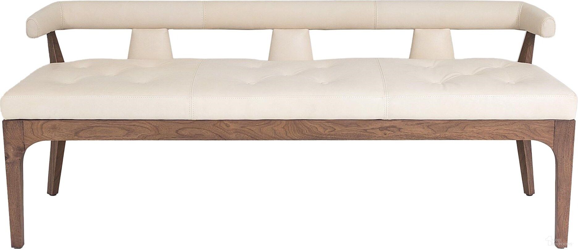 The appearance of Moderno Bench In Ivory Marble Leather designed by Global Views in the modern / contemporary interior design. This ivory piece of furniture  was selected by 1StopBedrooms from Moderno Collection to add a touch of cosiness and style into your home. Sku: 2592. Material: Leather.