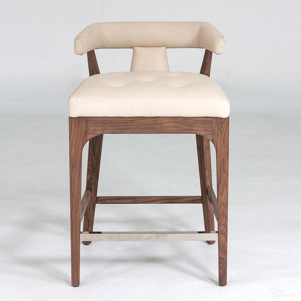 The appearance of Moderno Marble Leather Counter Stool In Ivory designed by Global Views in the modern / contemporary interior design. This ivory piece of furniture was selected by 1StopBedrooms from Moderno Collection to add a touch of cosiness and style into your home. Sku: 2591. Material: Ceramic.