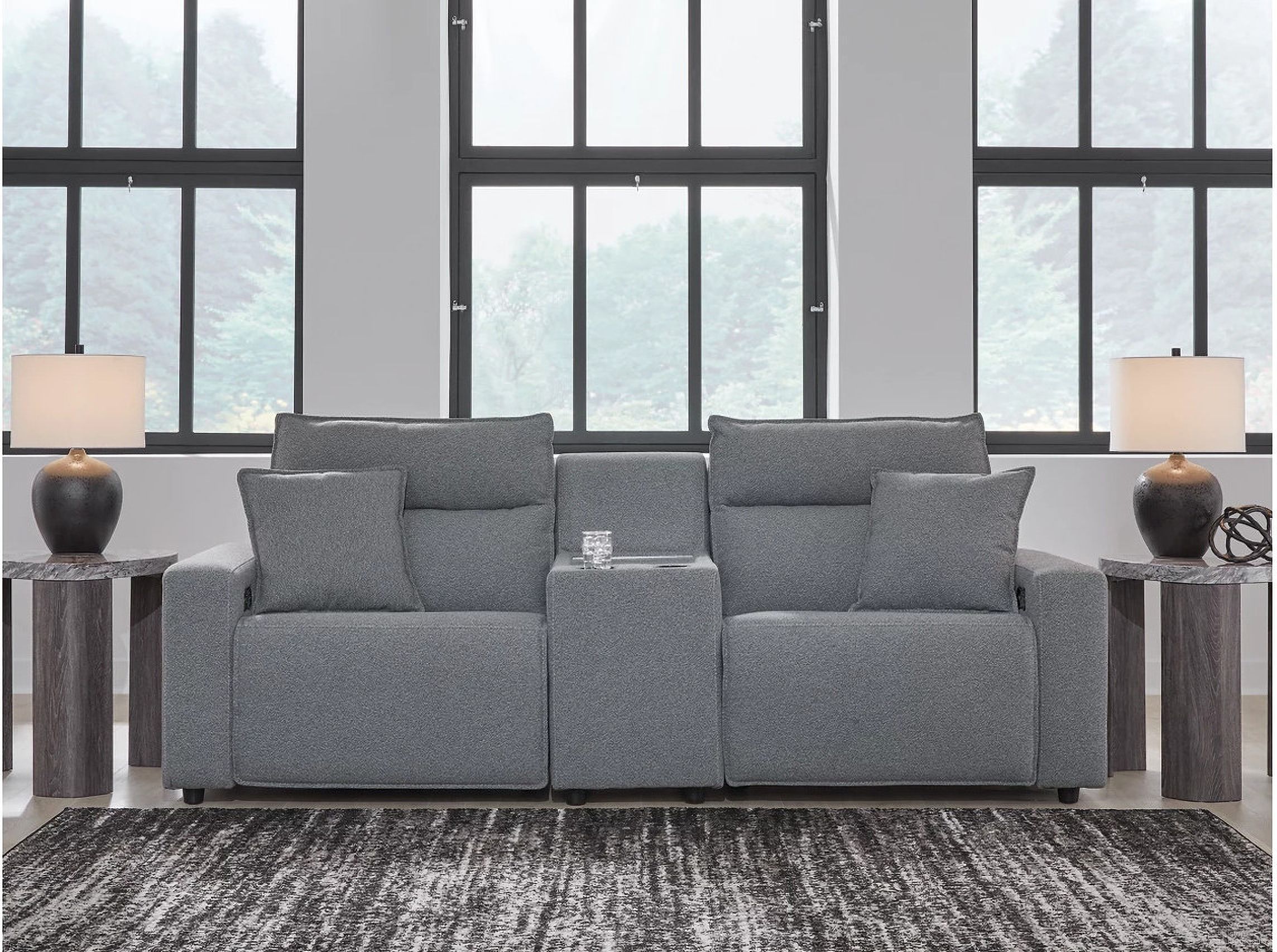 The appearance of Modmax 3-Piece Power Reclining Sectional In Salt and Pepper designed by Signature Design by Ashley in the modern / contemporary interior design. This salt & pepper piece of furniture was selected by 1StopBedrooms from Modmax Collection to add a touch of cosiness and style into your home. Sku: 6590657;6590658;6590662. Material: Performance Fabric.